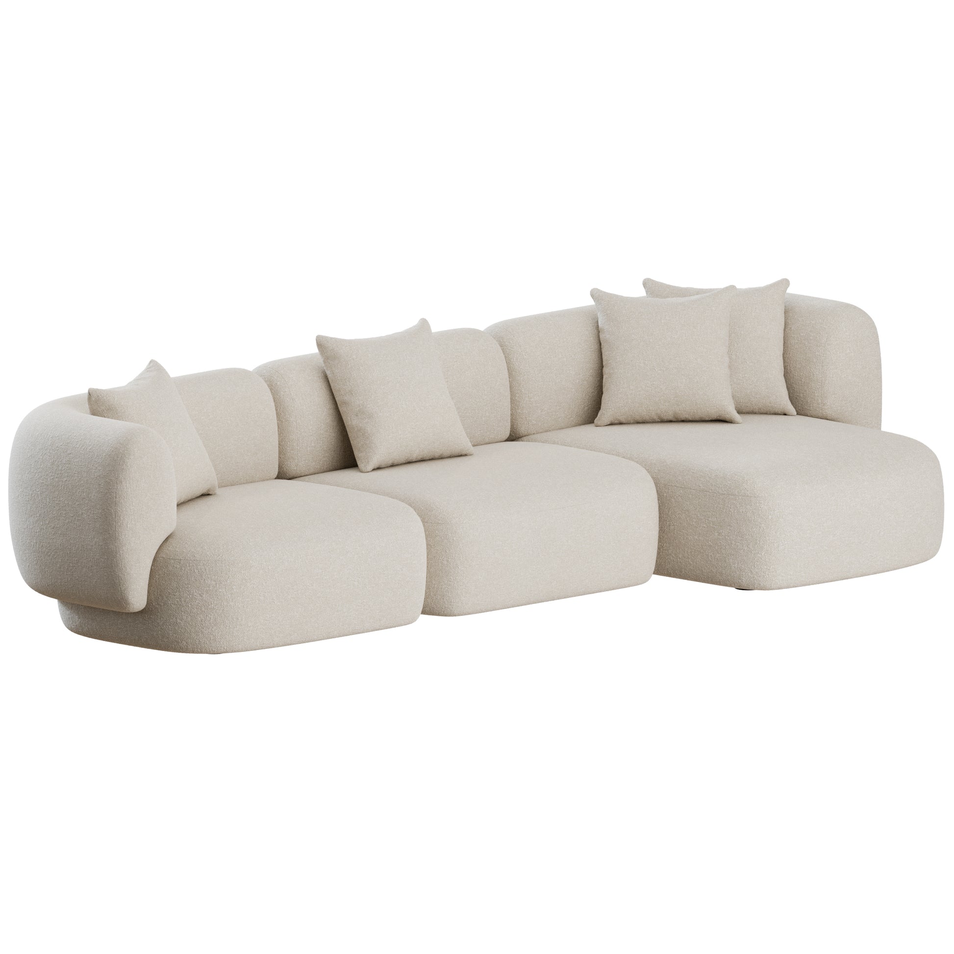 Hug L Shape Sofa by Collector Group 3D Model