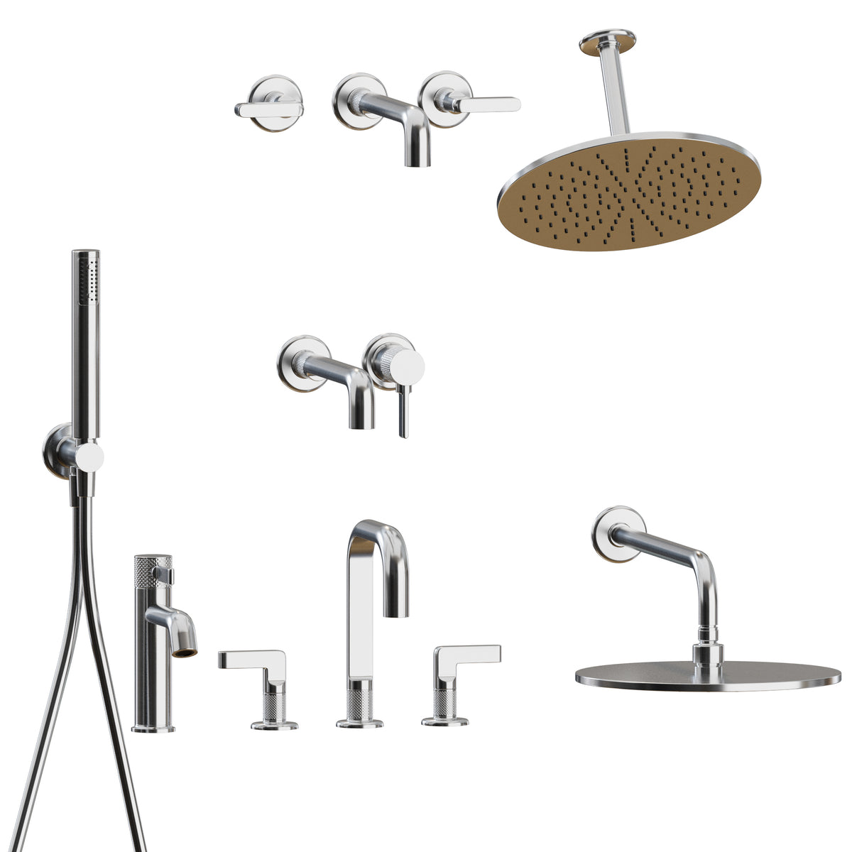 Inciso Bath Set by Gessi 3D Model