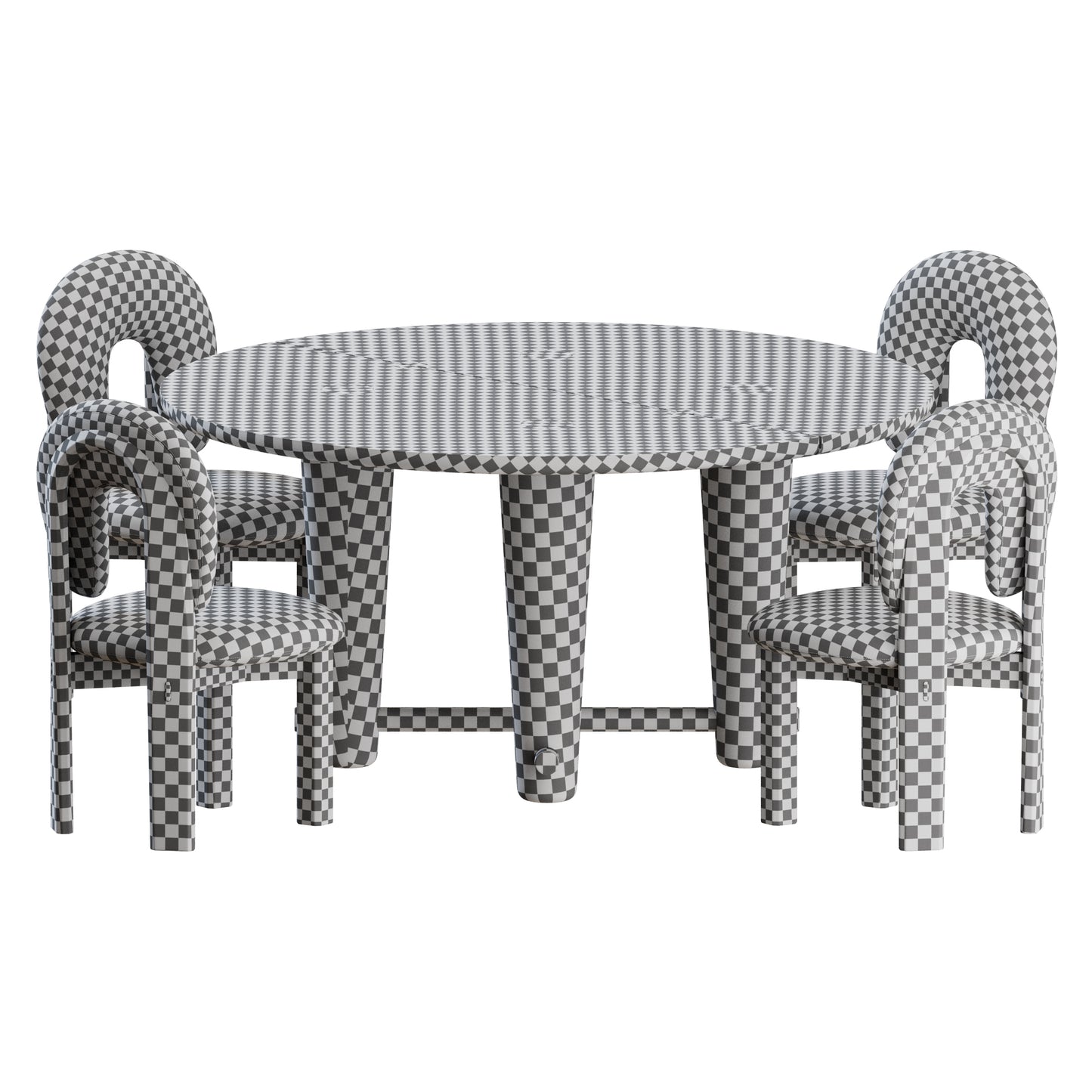 Ithea Chair Rhye Round Table by Orior 3D Model