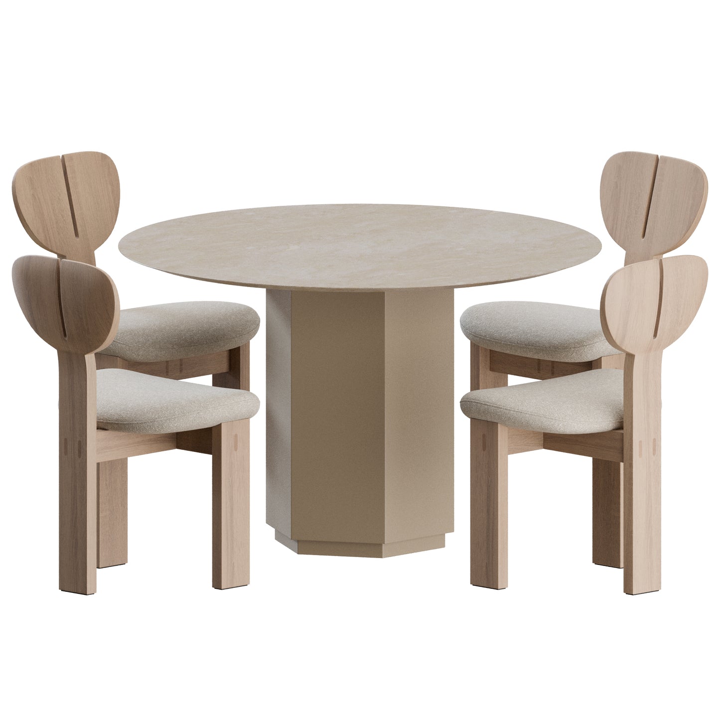 Jill Dining Set by Hessentia 3D Model
