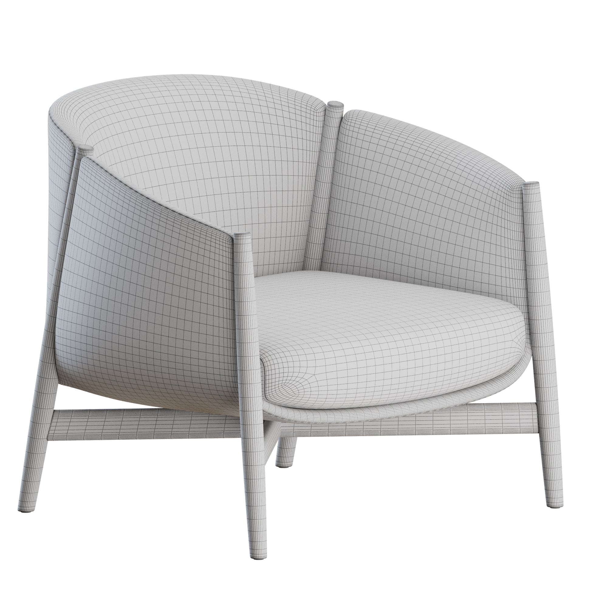 Kagu Armchair by COR 3D Model