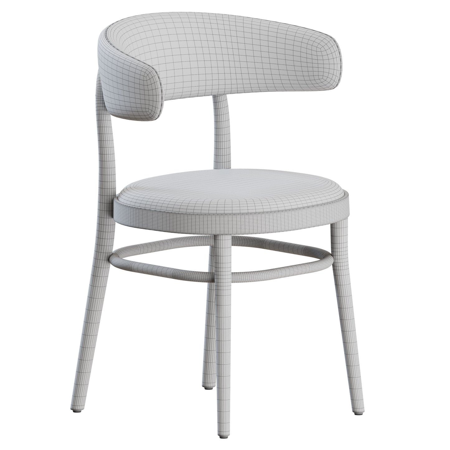Kipferl Chair Armrest by Thonet 3D Model