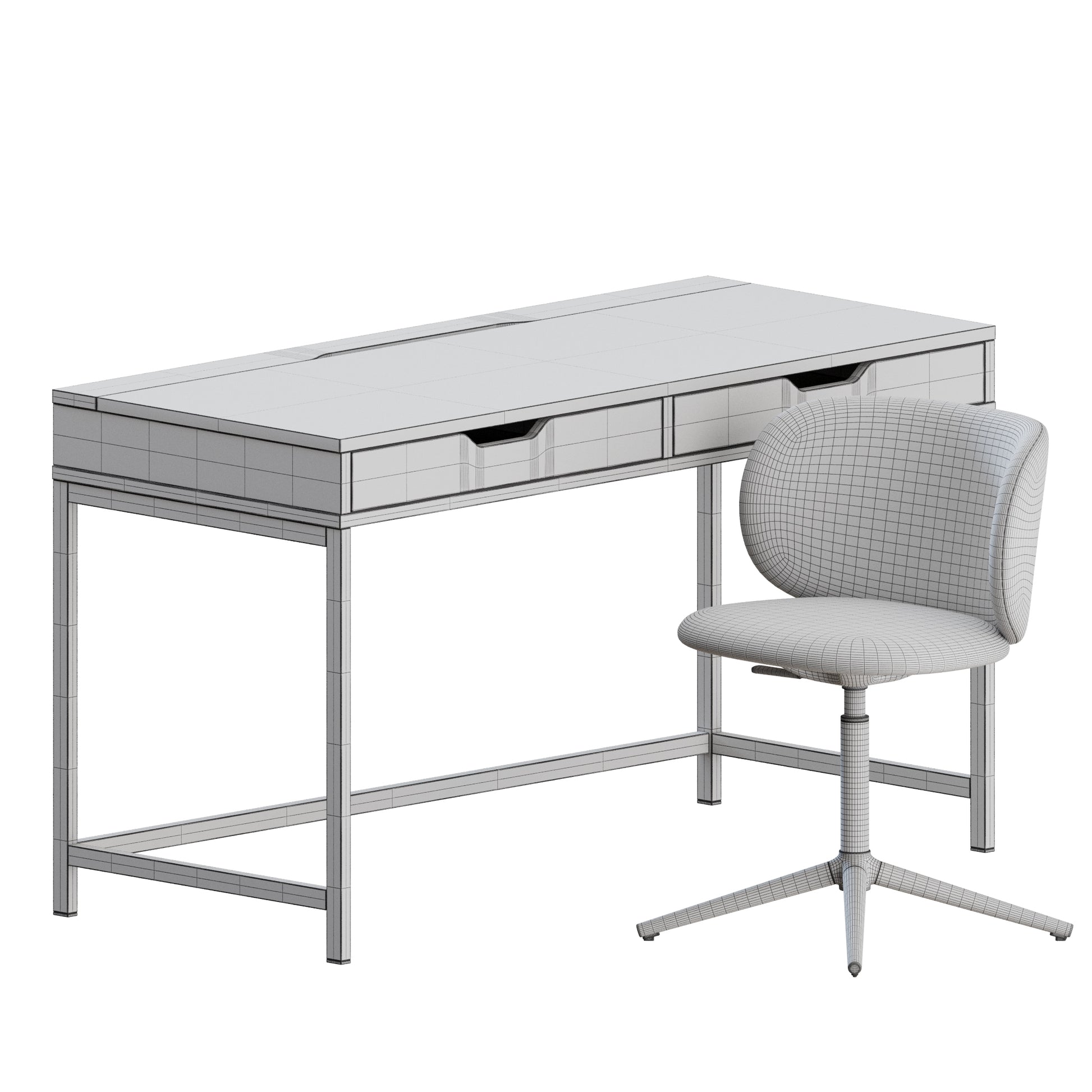 Krylbo Chair Alex Desk by Ikea 3D Model
