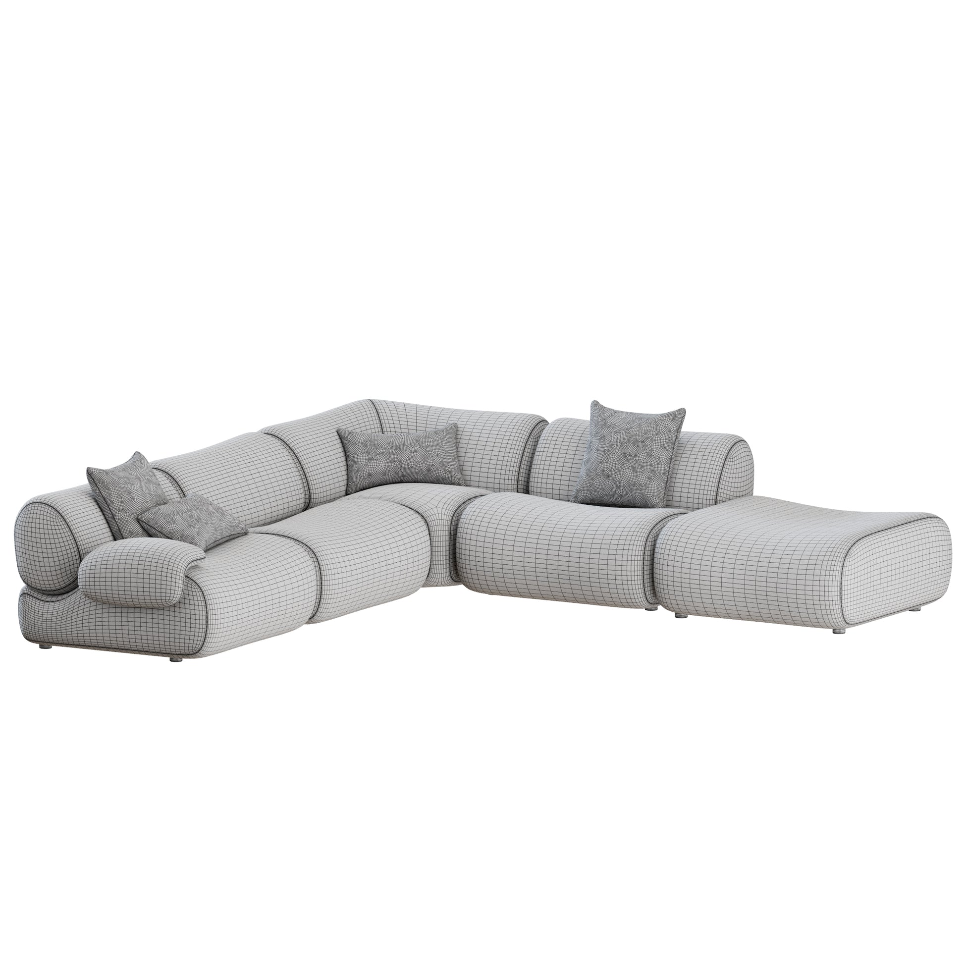 Lemmy Modular Sofa Corner by Jarden 3D Model
