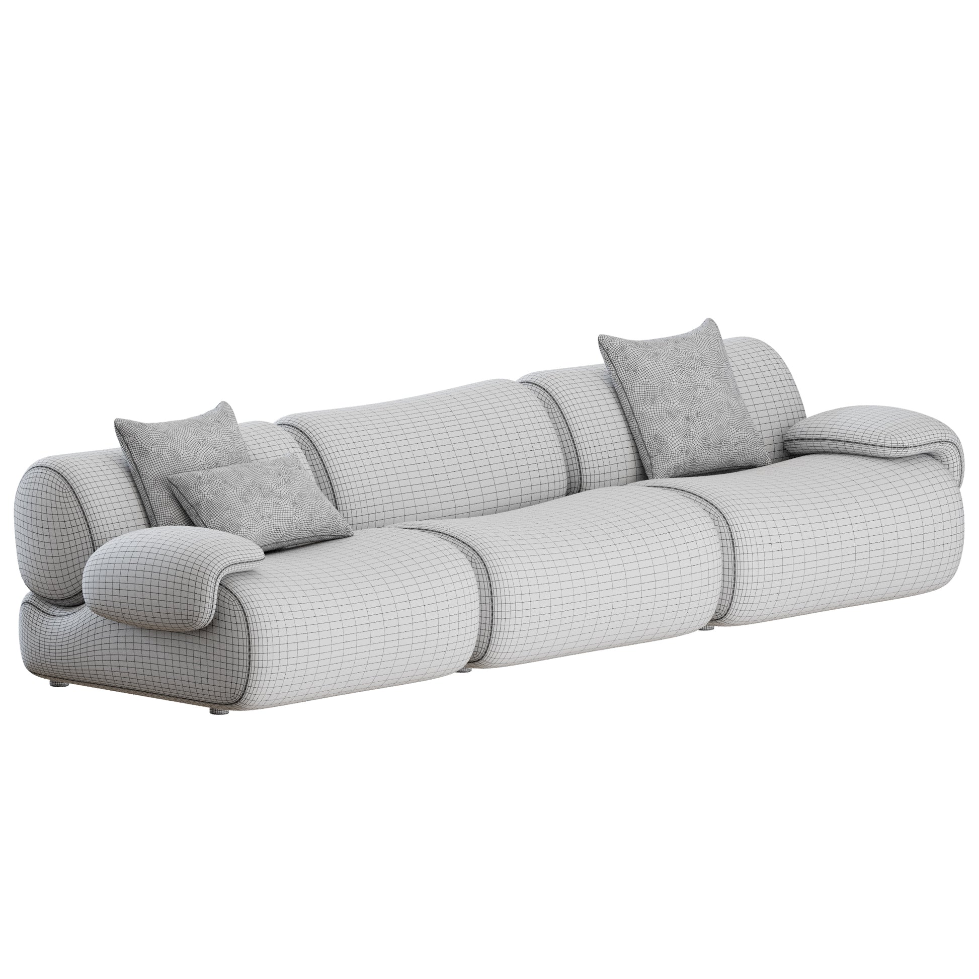 Lemmy Sofa Straight by Jarden 3D Model