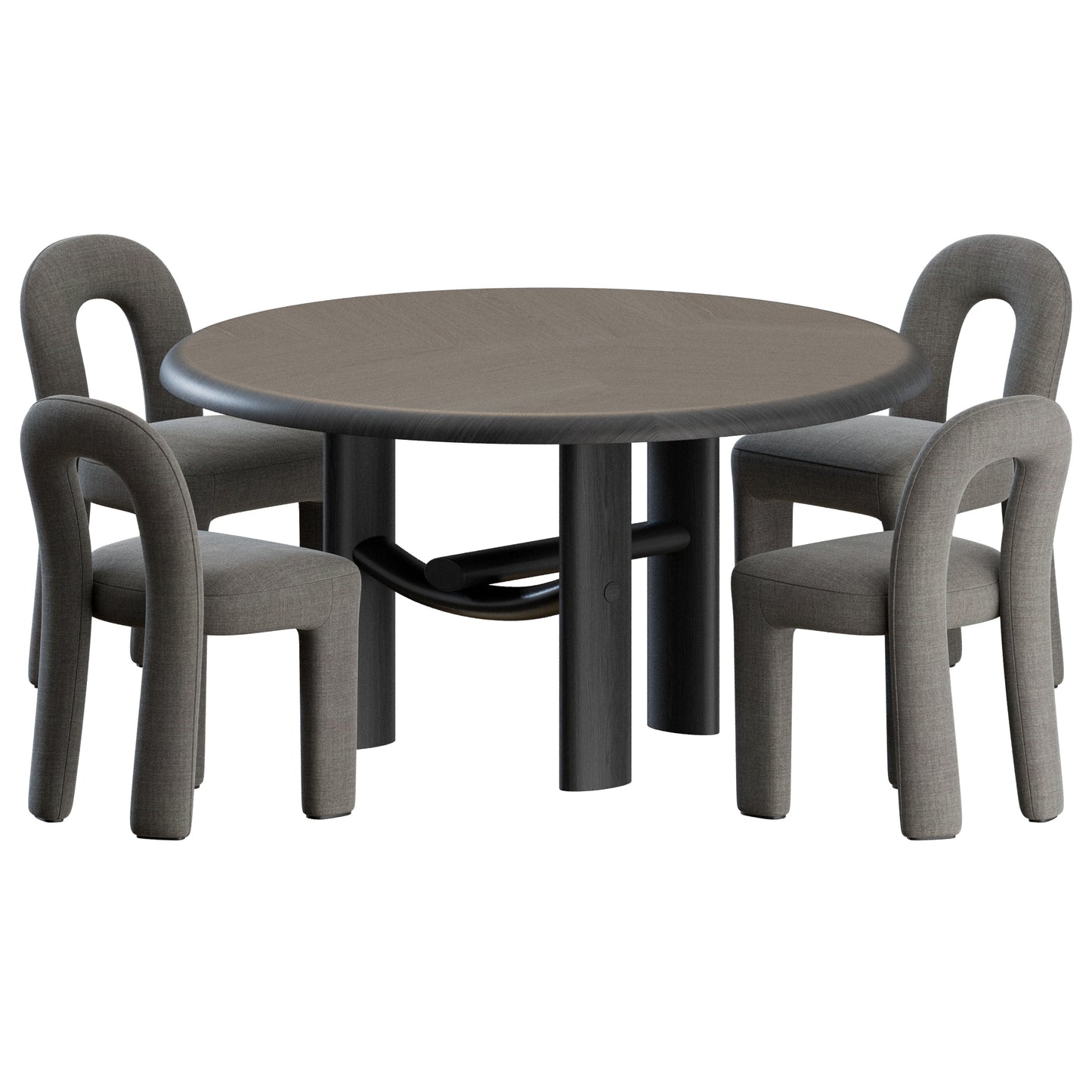 Litho Chair Milo Table by Pierre Frey 3D Model