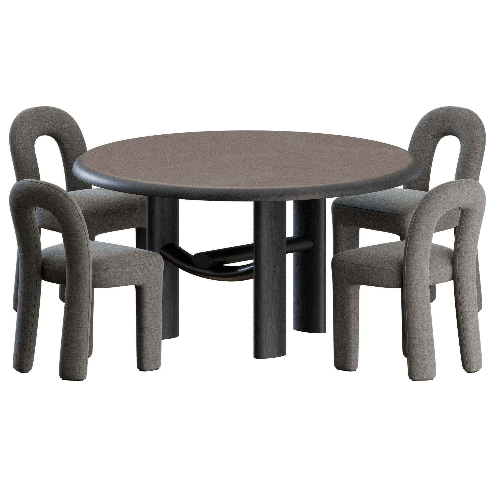 Litho Chair Milo Table by Pierre Frey 3D Model