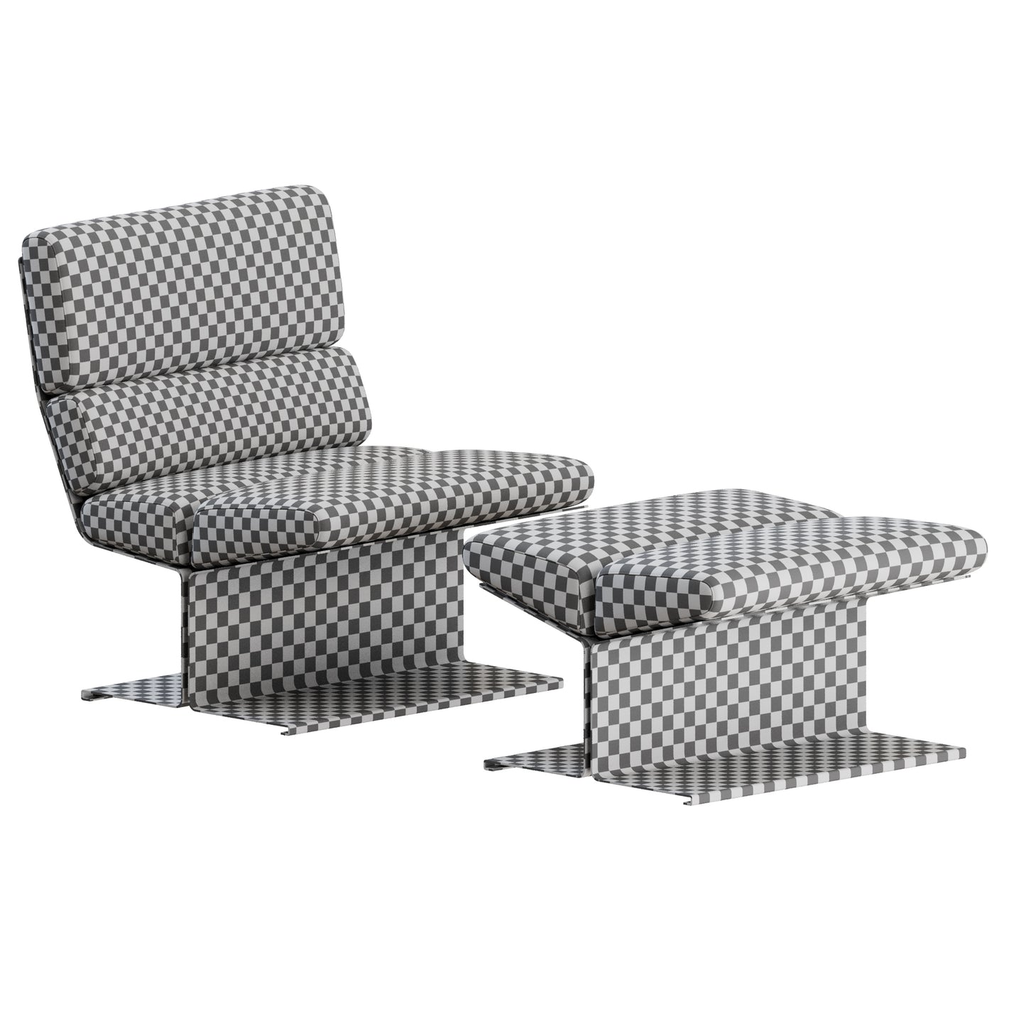 Lounge Chair by Paul Geoffroy for Uginox 3D Model