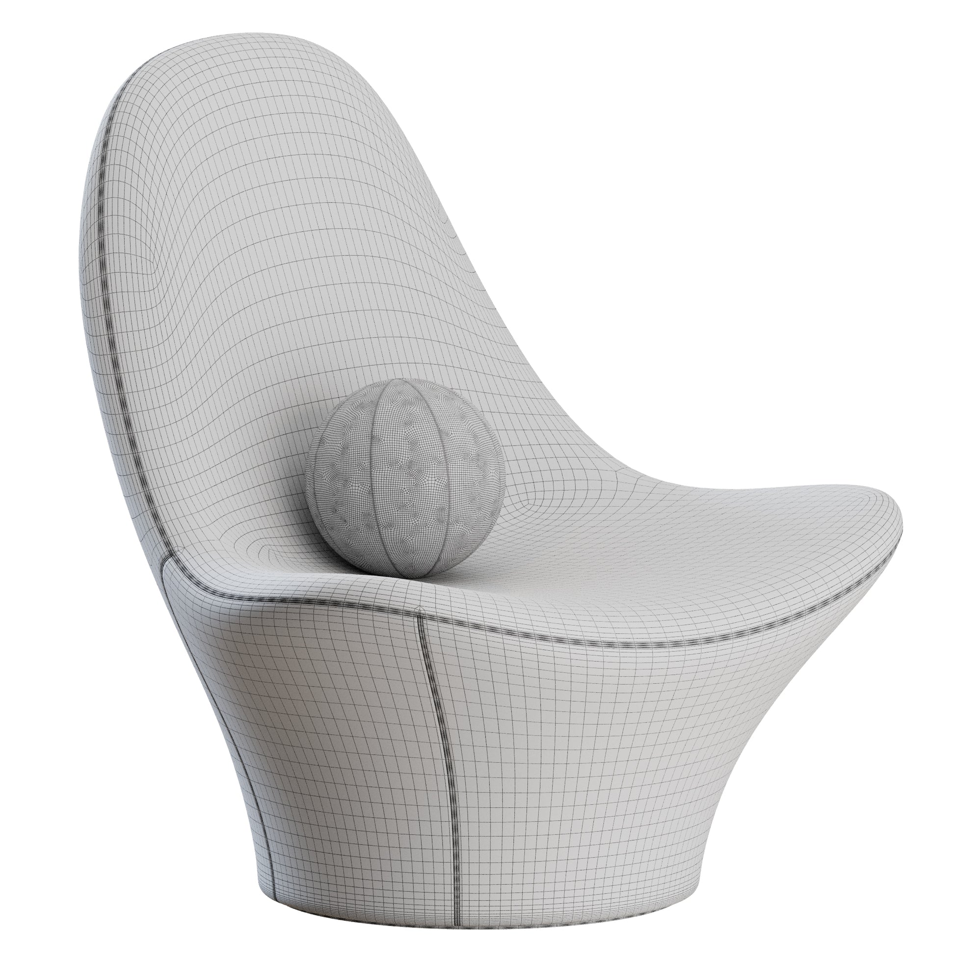 Manta Armchair by Ditre Italia 3D Model