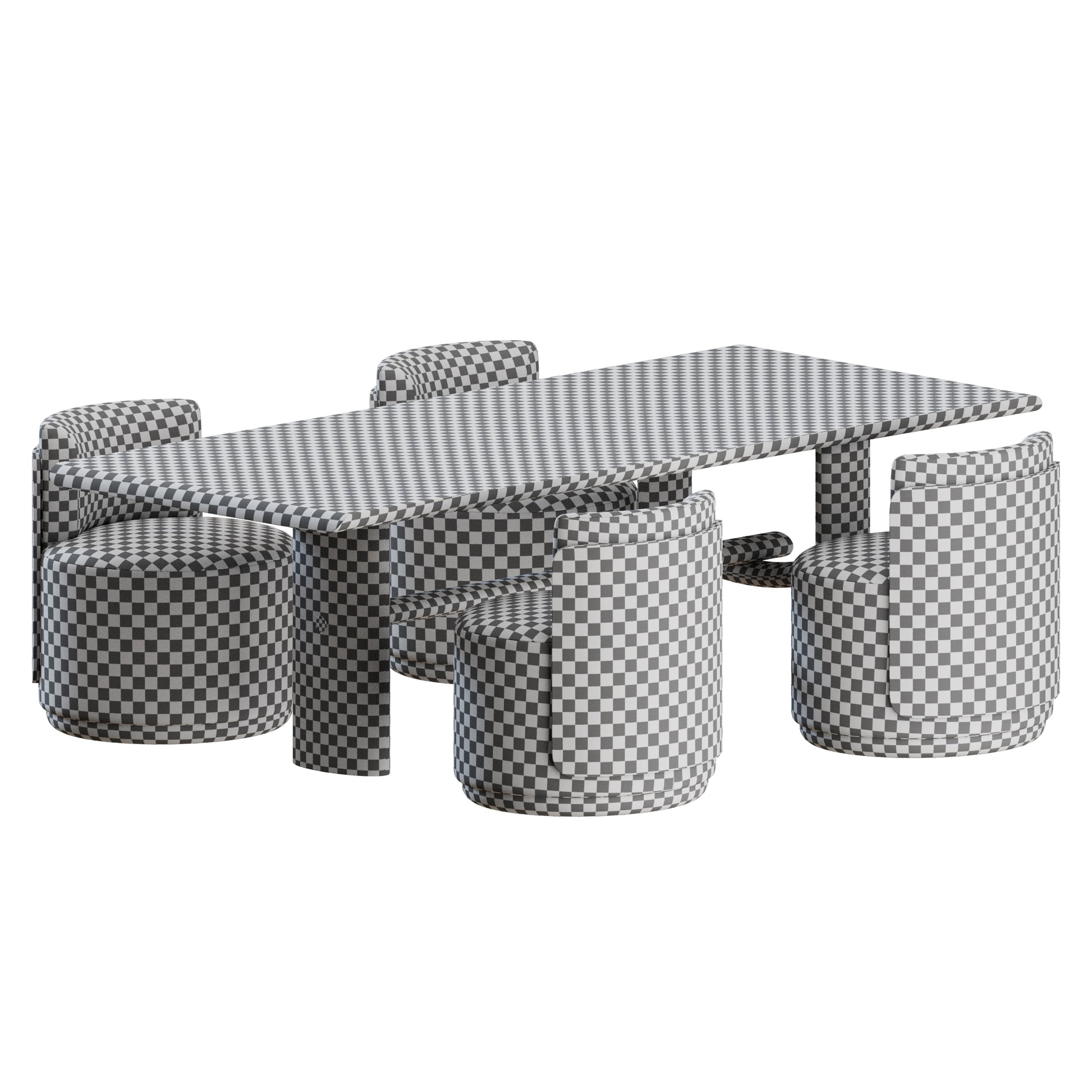 Marta Chair Milo Table by Pierre Frey 3D Model