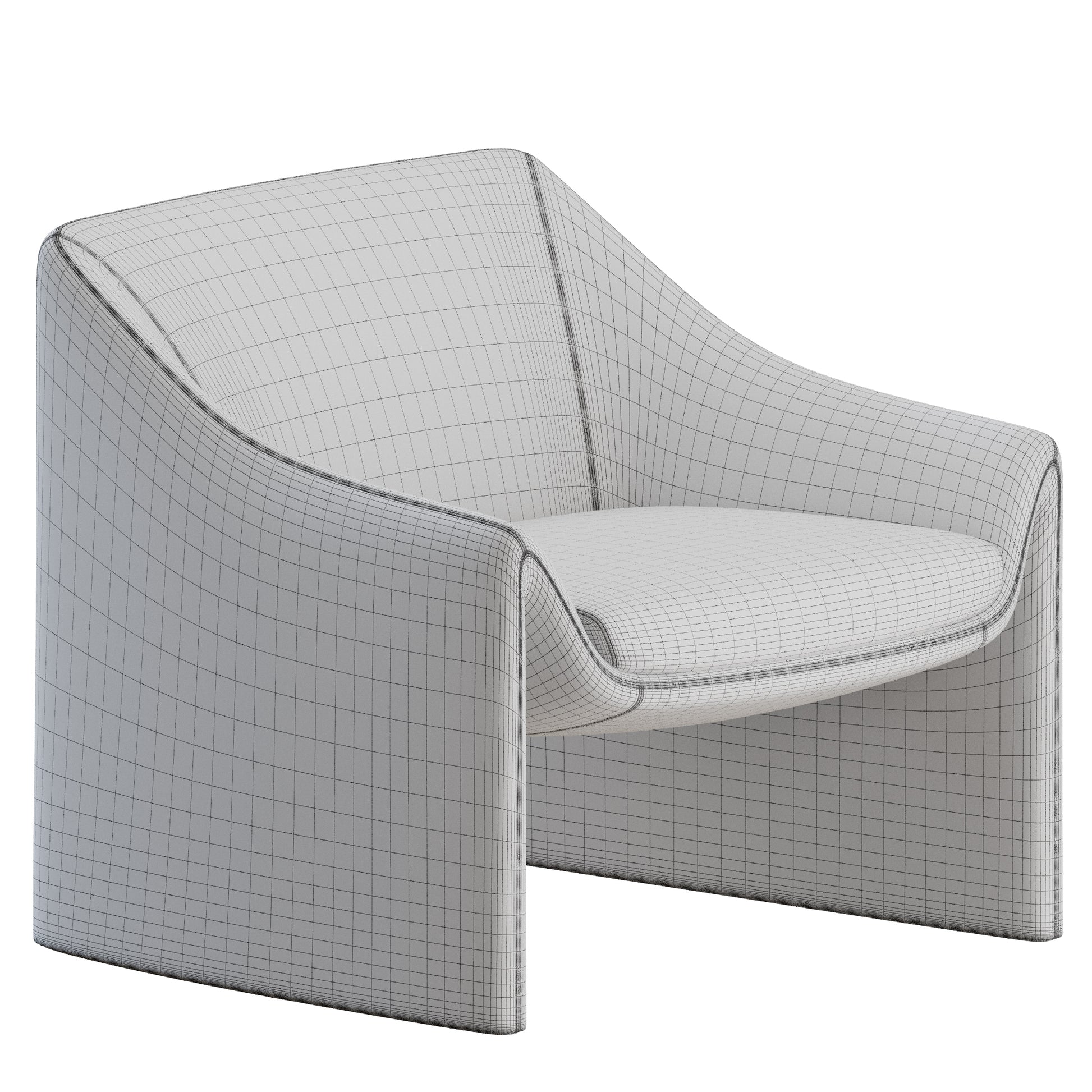 Masami Armchair by Lema 3D Model