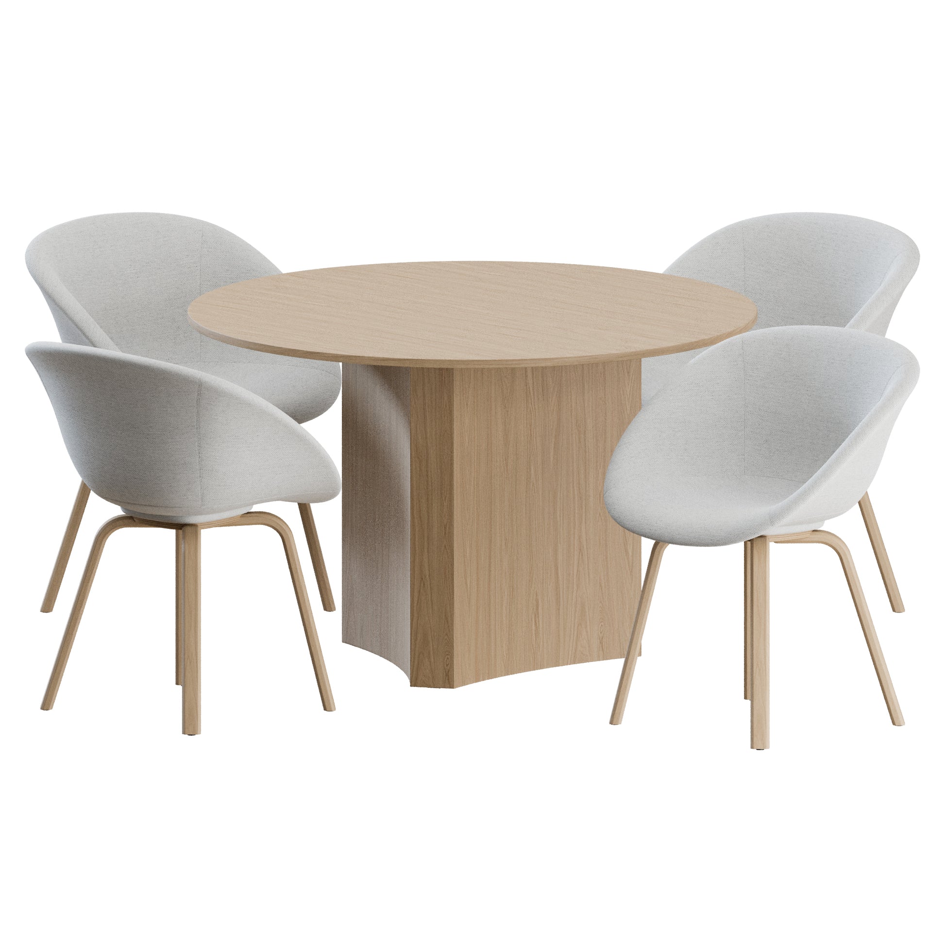 Mat Armchair Bue Table By Normann Copenhagen 3D Model