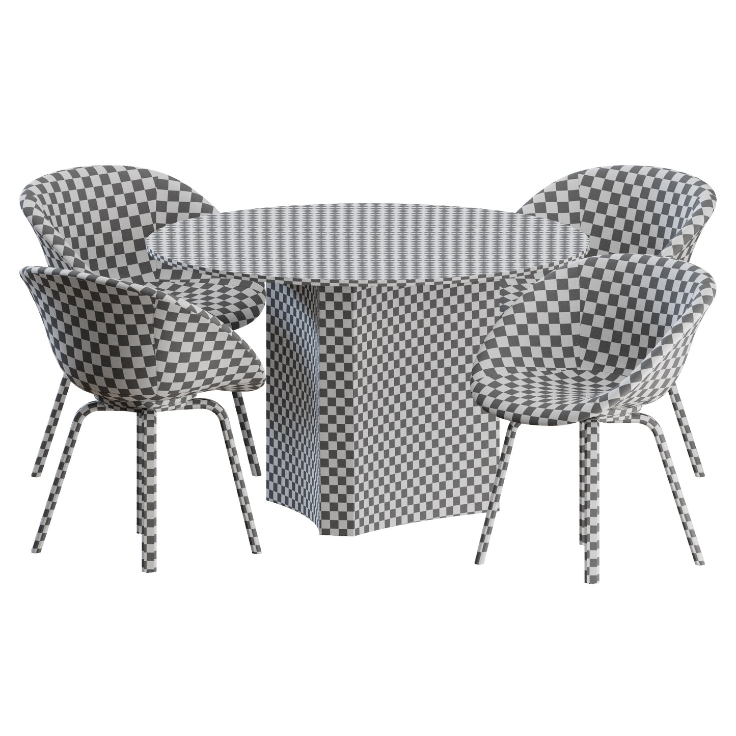 Mat Armchair Bue Table By Normann Copenhagen 3D Model