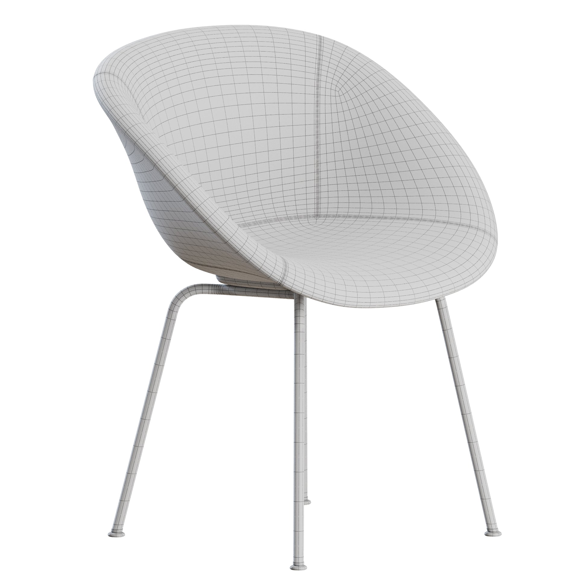 Mat Armchair Metal By Normann Copenhagen 3D Model