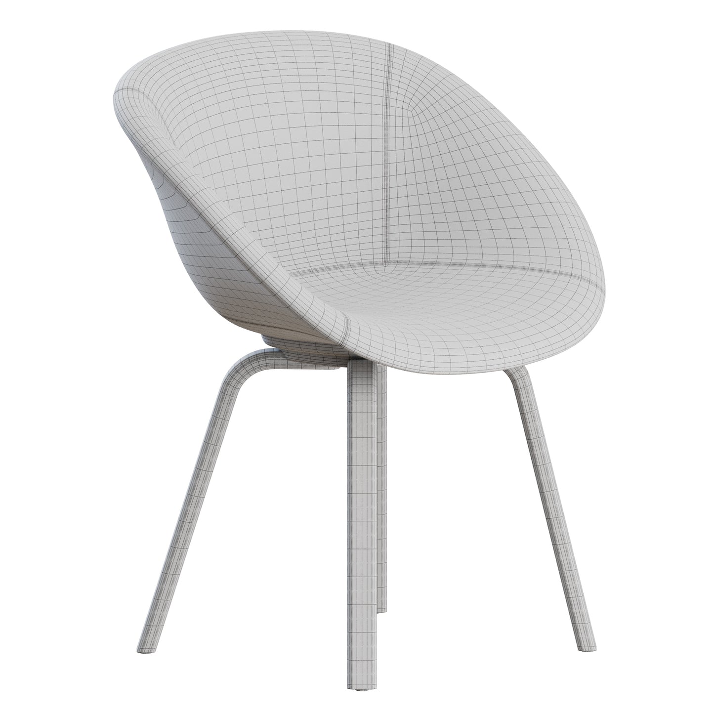 Mat Armchair Wood By Normann Copenhagen 3D Model