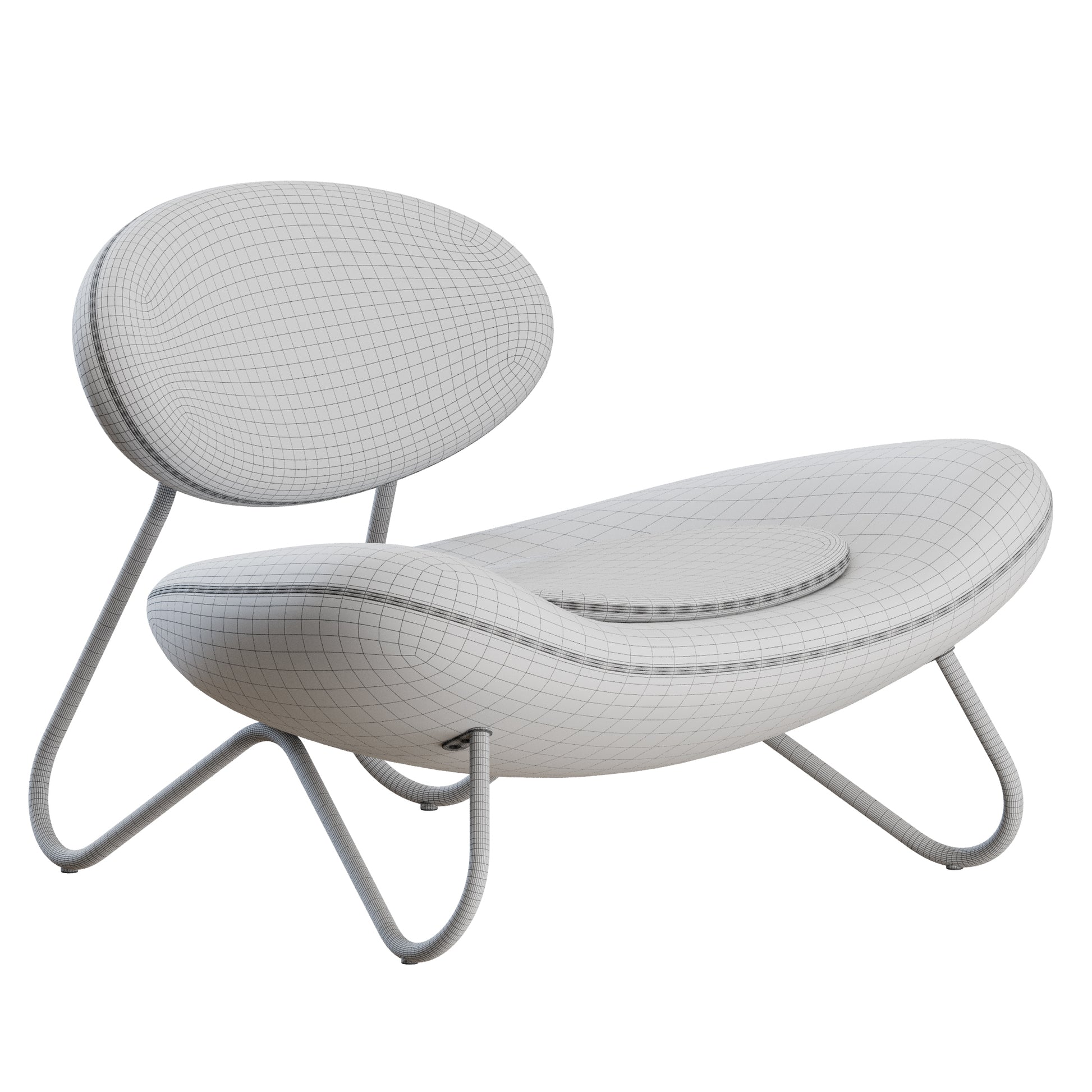 Meadow Lounge Chair by Woud 3D Model