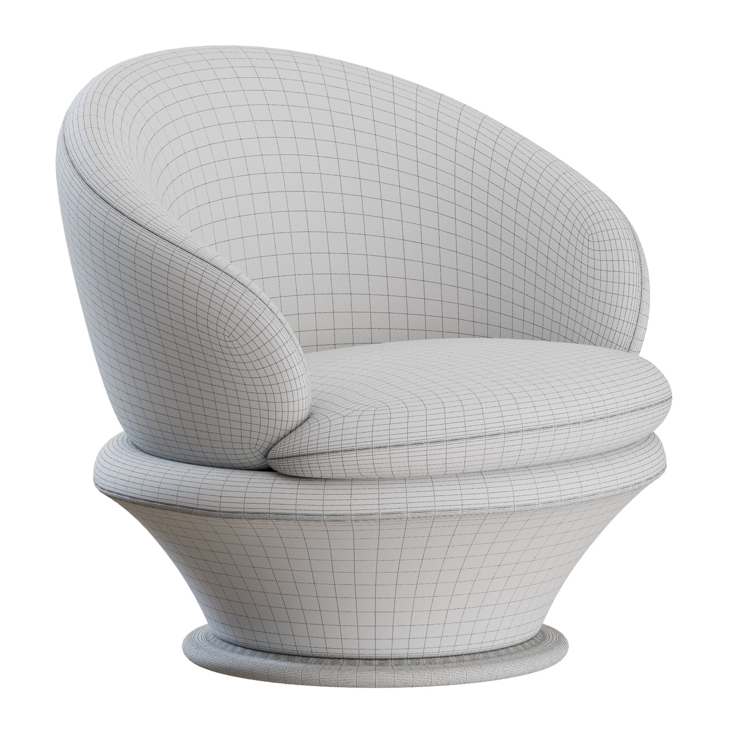 Mid-century Armchair by Bernard Brunier 3D Model
