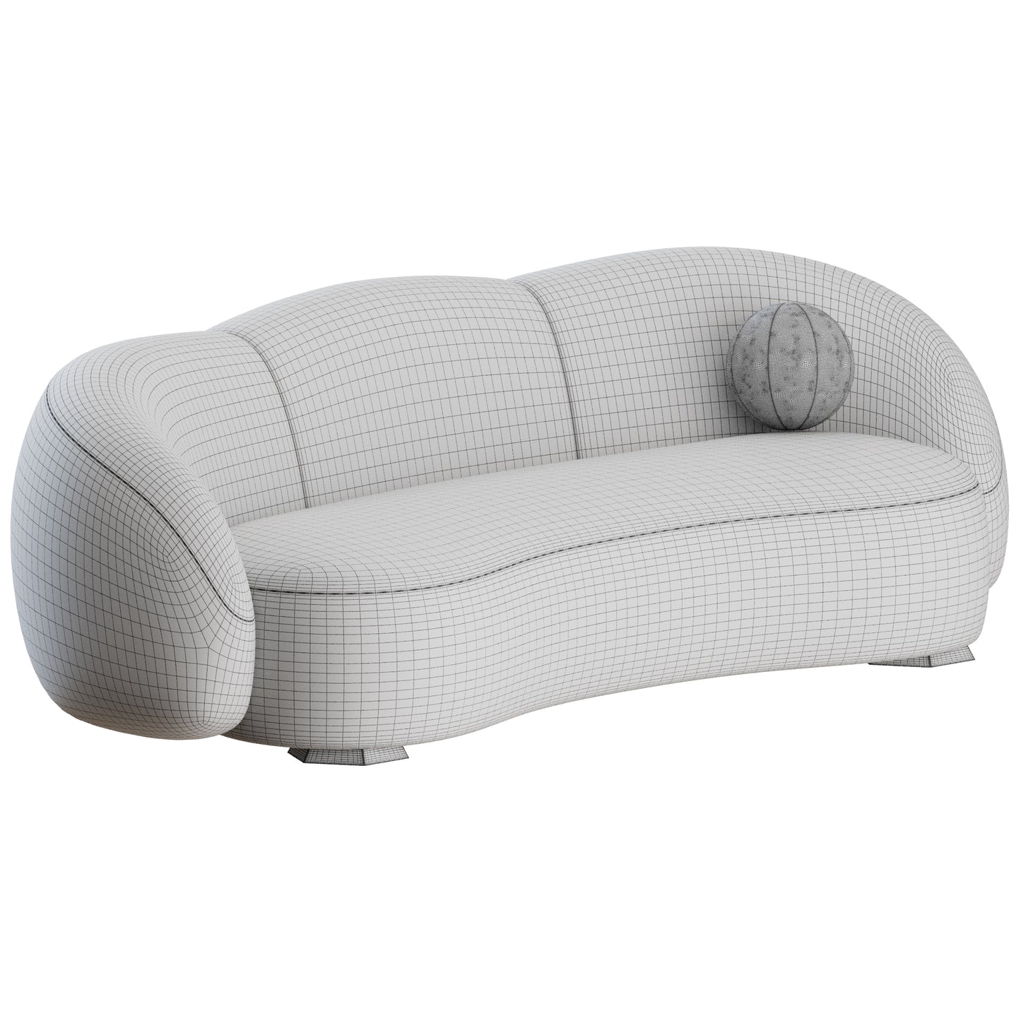 Monte Sofa by The Invisible Collection 3D Model