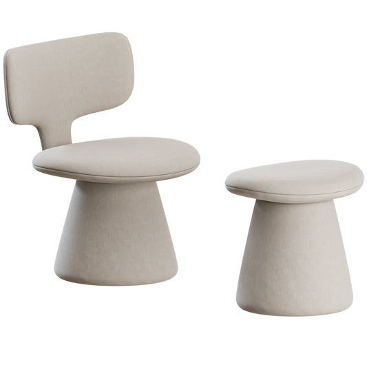 Oko Armchair and Bench by Saccaro 3D Model