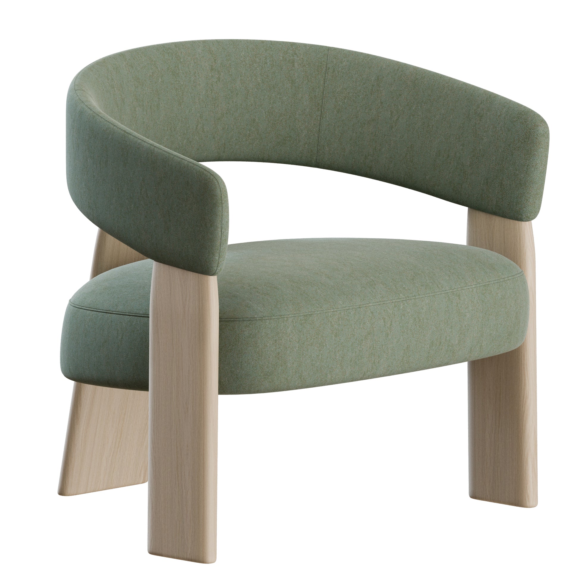 Oru Armchair By Andreu World 3D Model