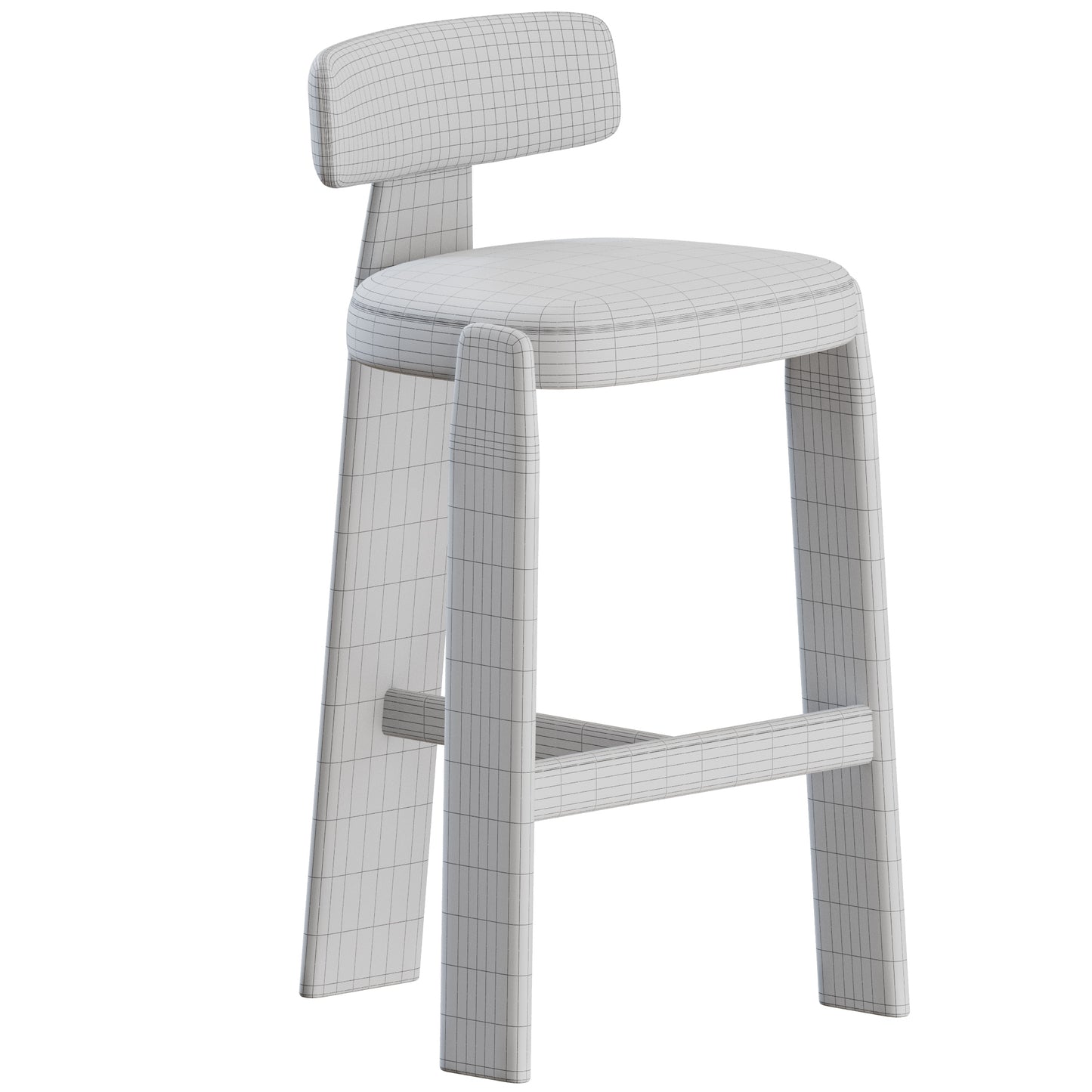 Oru Barstool by Andreu World 3D Model