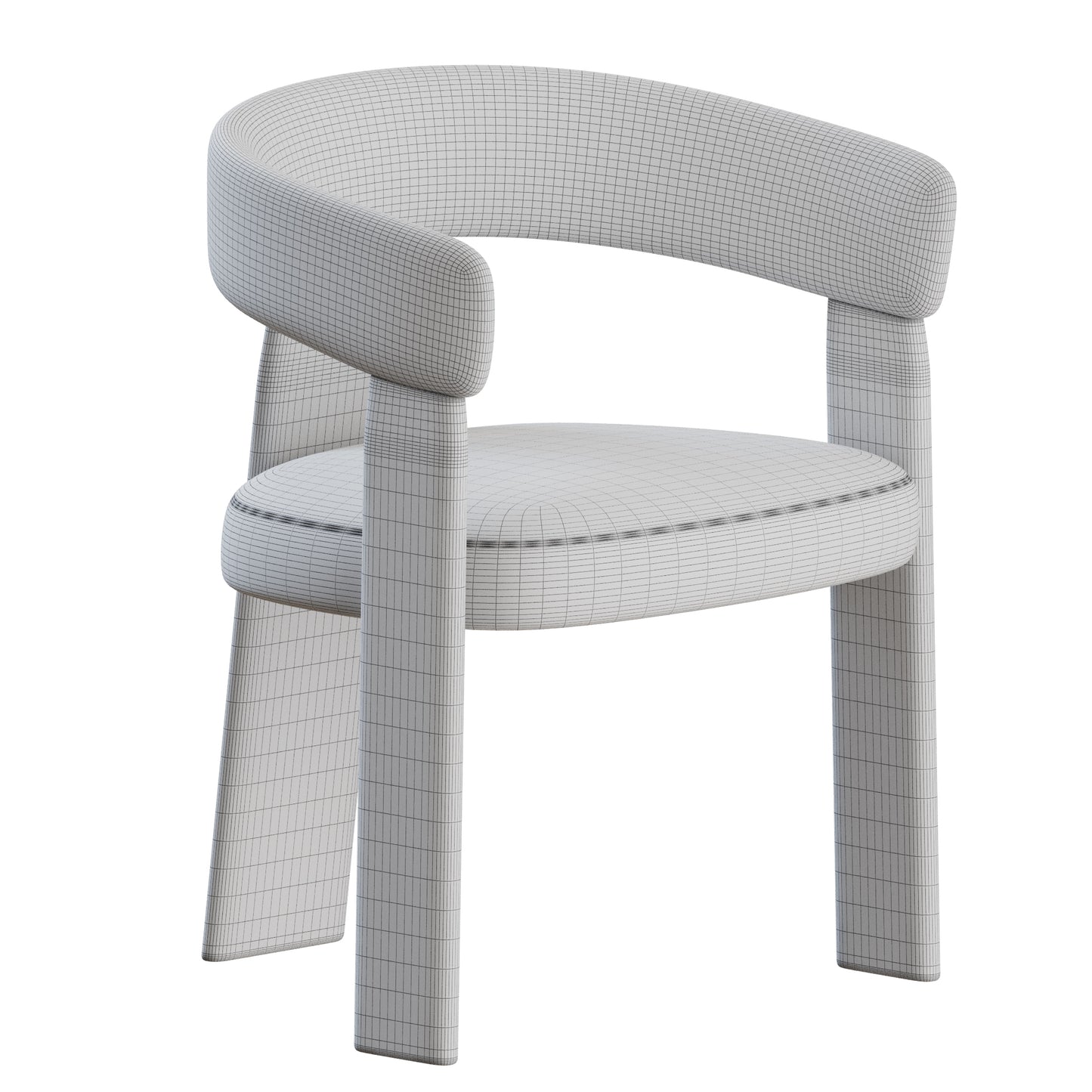 Oru Chair Armrest by Andreu World 3D Model