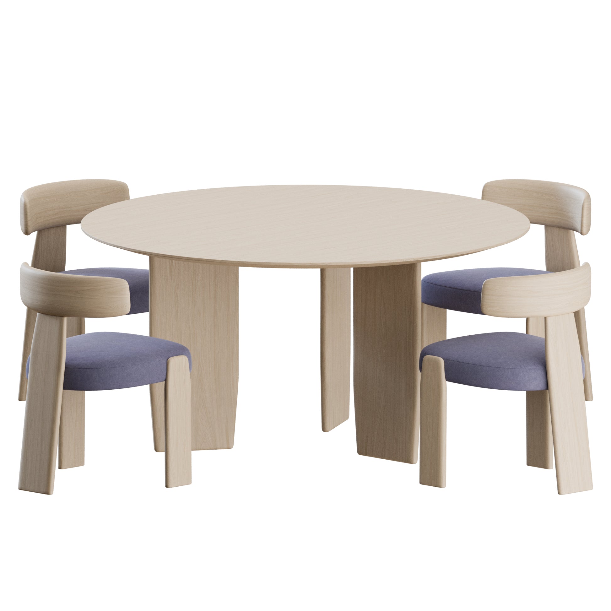 Oru Dining Set 01 by Andreu World 3D Model