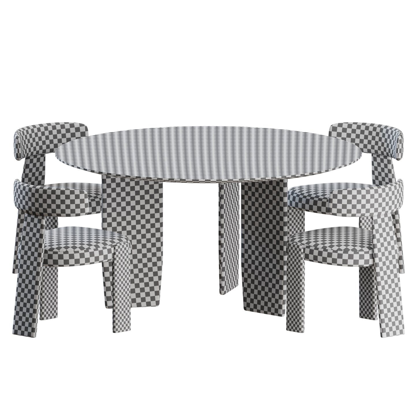 Oru Dining Set 01 by Andreu World 3D Model