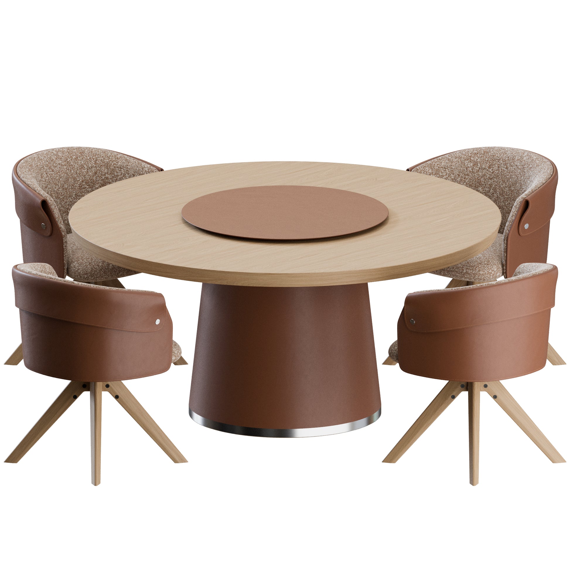 Ozzy Chair Enn Table by Flexform 3D Model