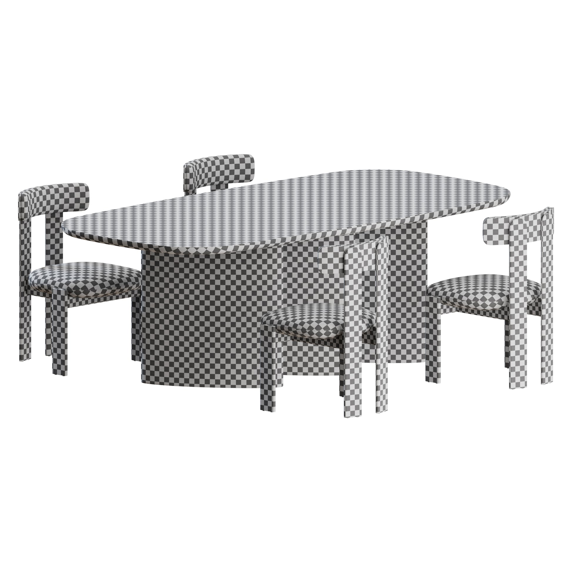 Pi Chair Louver Table by Bonaldo 3D Model