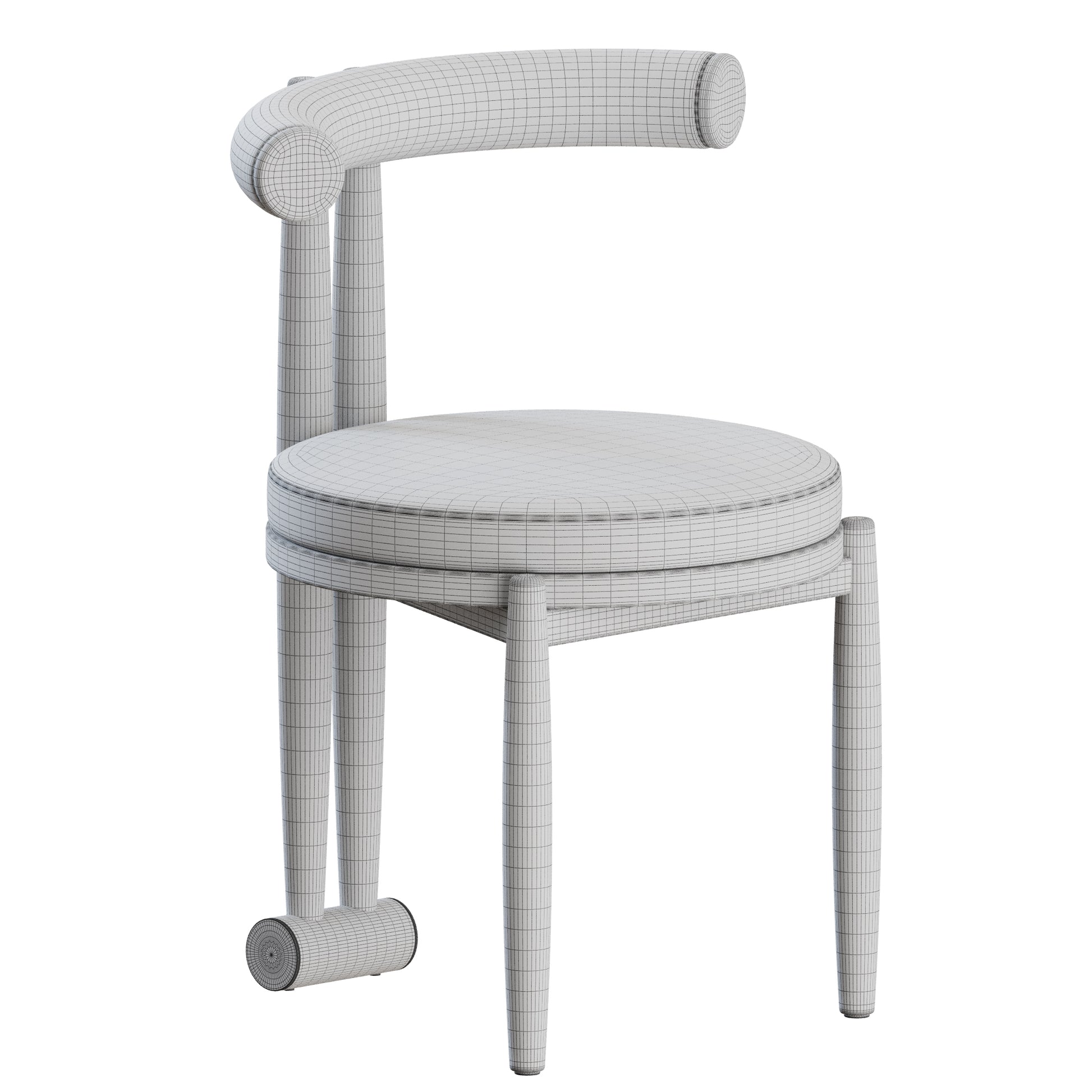 Polia Dining Chair by Carlyle Collective 3D Model