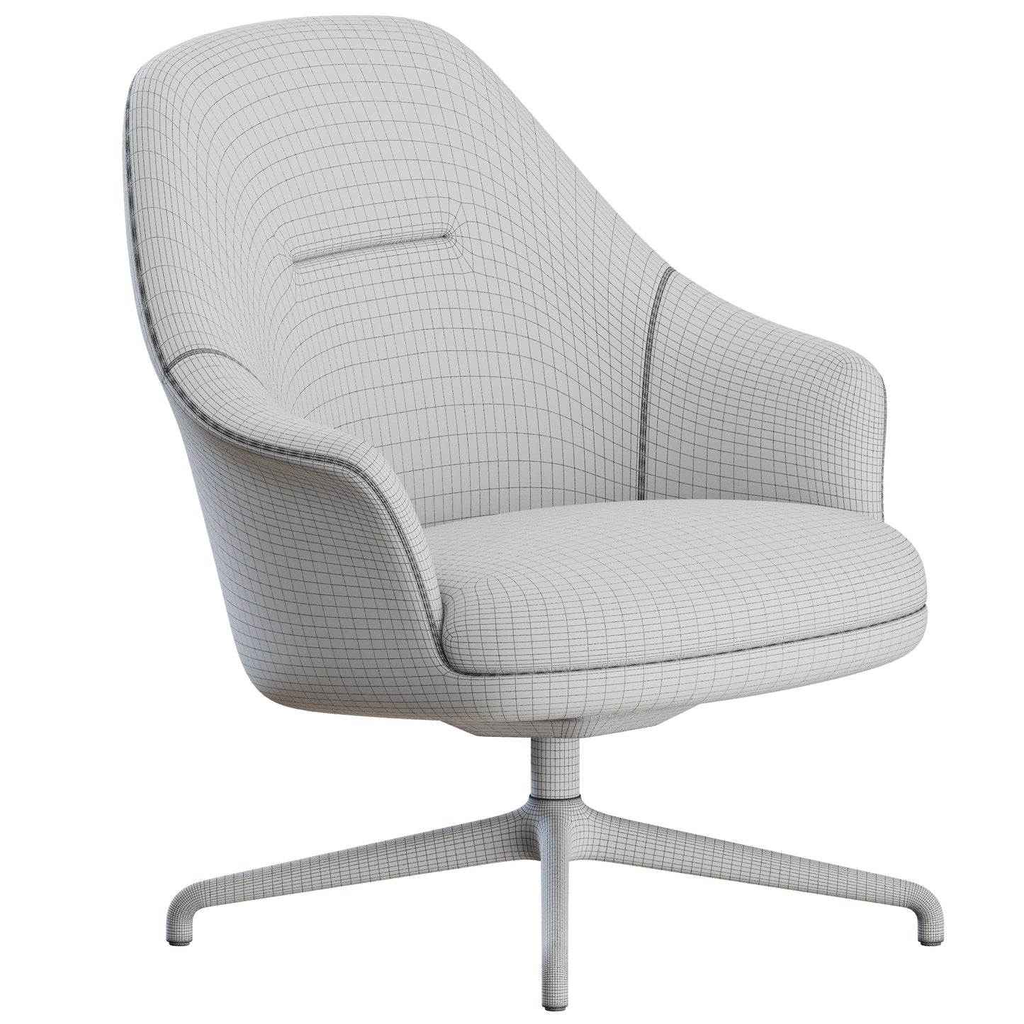 Rely HW139 Swivel Armchair by &Tradition 3D Model