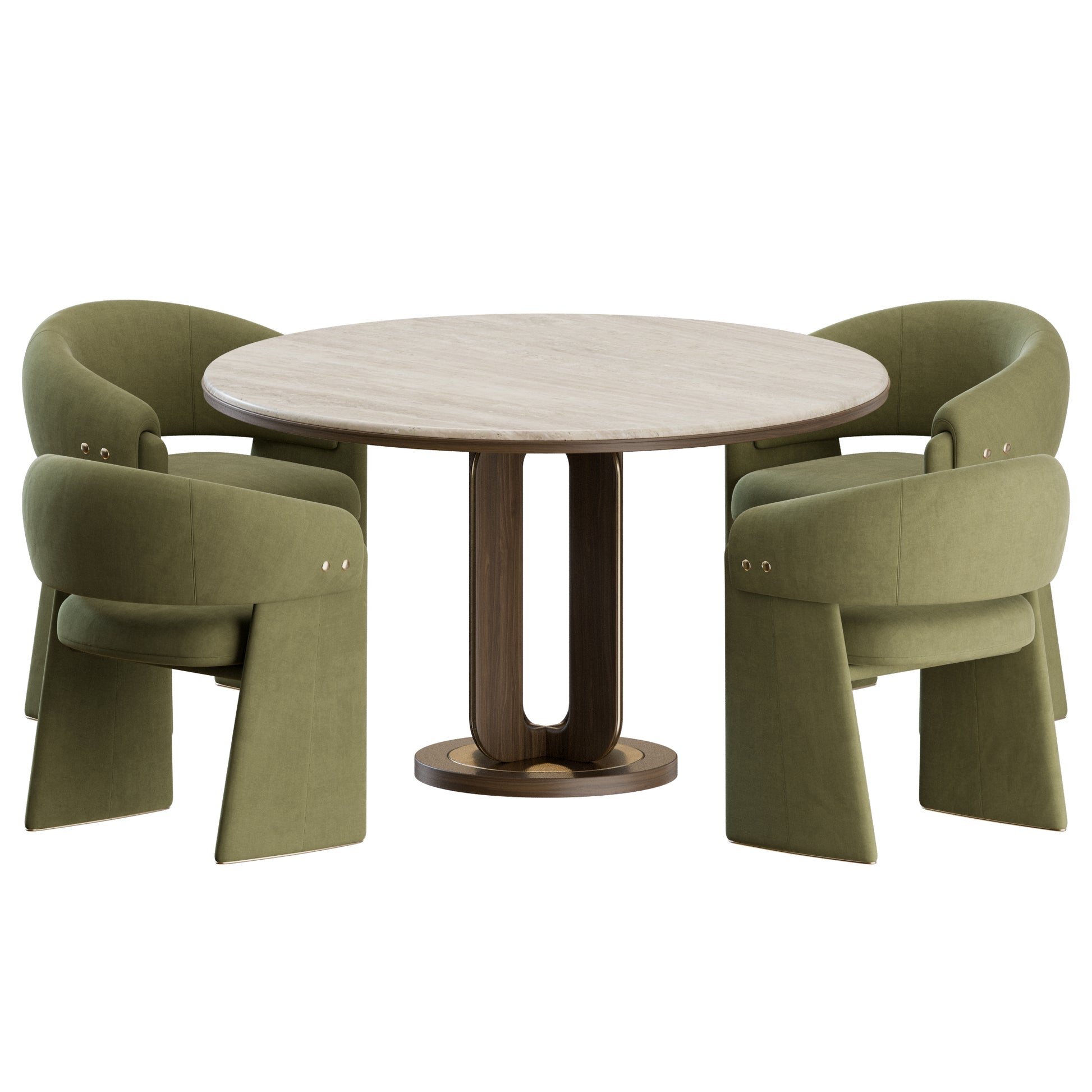 Shelbourne Chair Girard Table by Mezzo Collection 3D Model