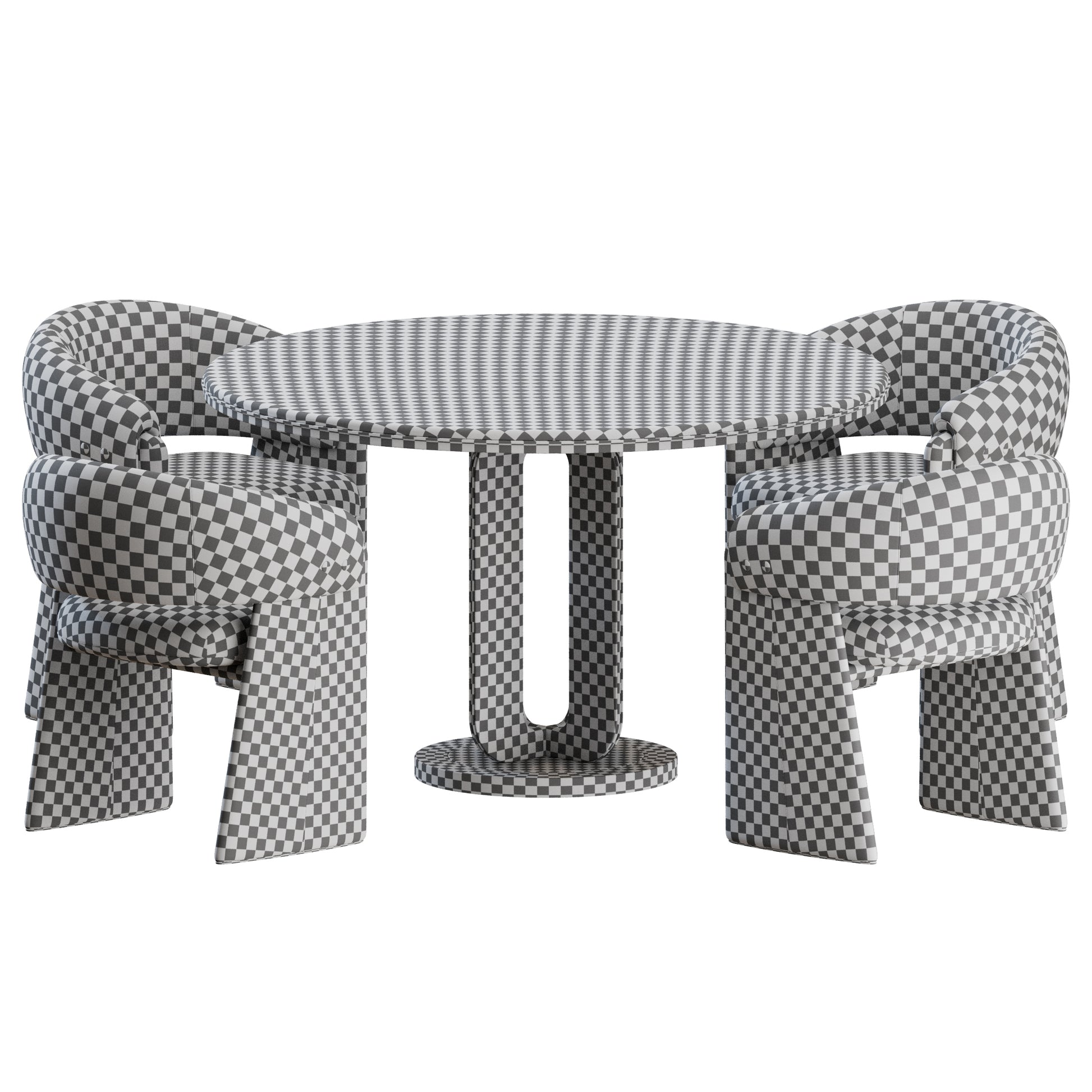 Shelbourne Chair Girard Table by Mezzo Collection 3D Model