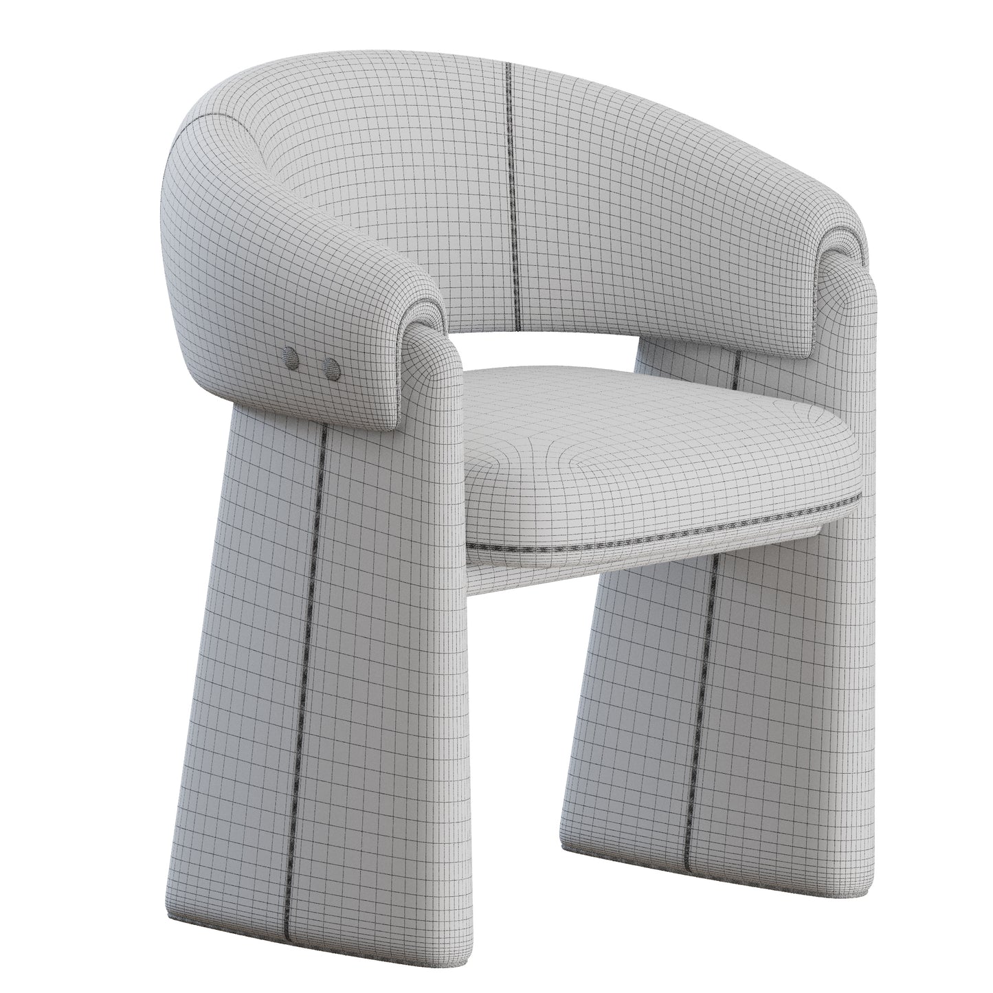 Shelbourne Dining Chair by Mezzo Collection 3D Model
