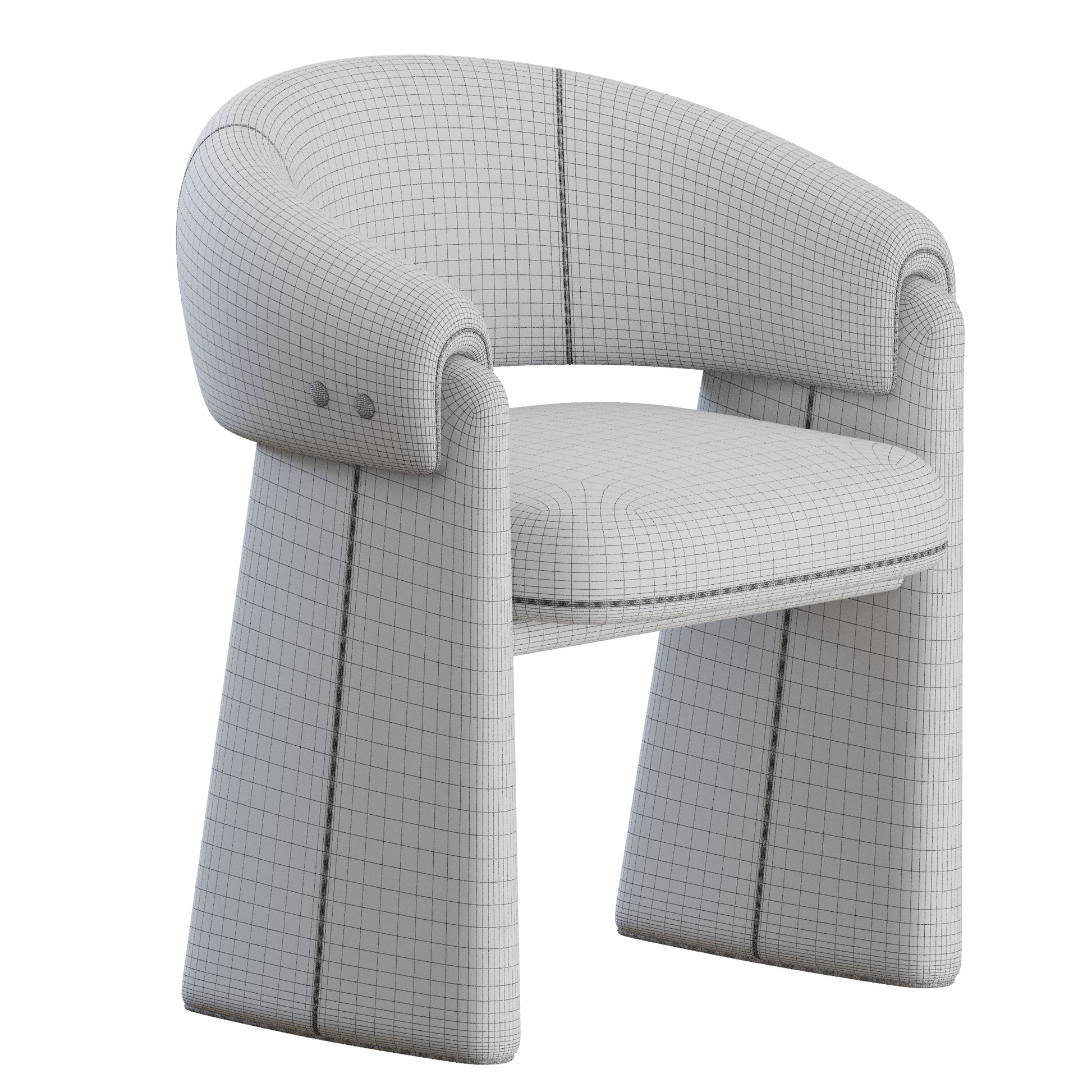 Shelbourne Dining Chair by Mezzo Collection 3D Model