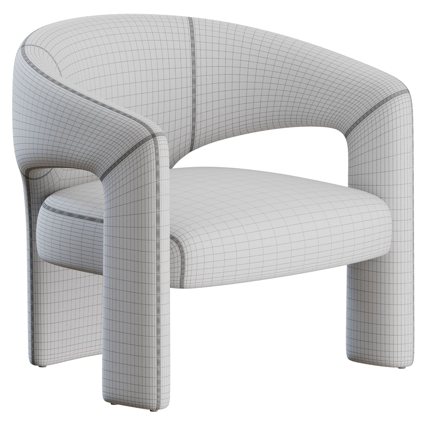 Sienna Grand Armchair by Arketipo 3D Model
