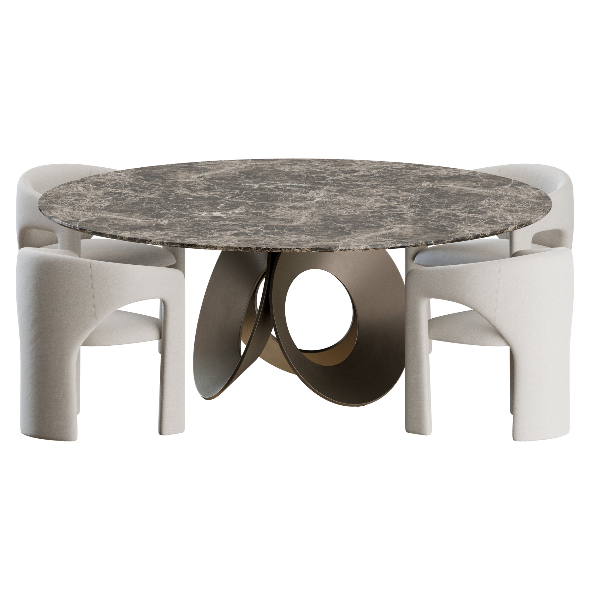 Sienna Oracle Dining Set by Arketipe 3D Model