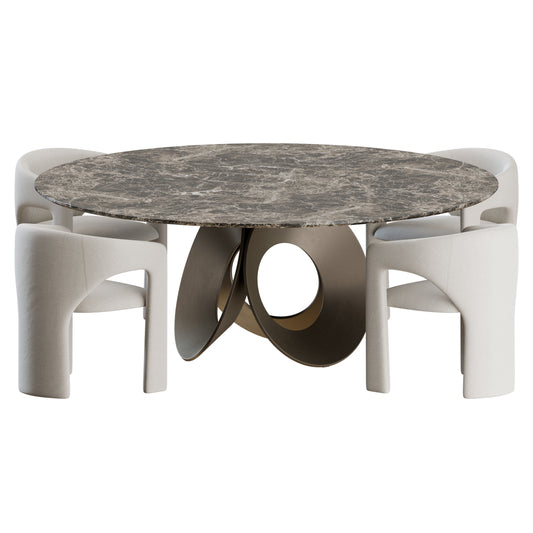Sienna Oracle Dining Set by Arketipe 3D Model