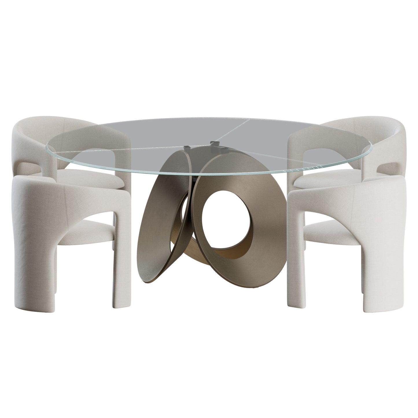 Sienna Oracle Dining Set by Arketipe 3D Model