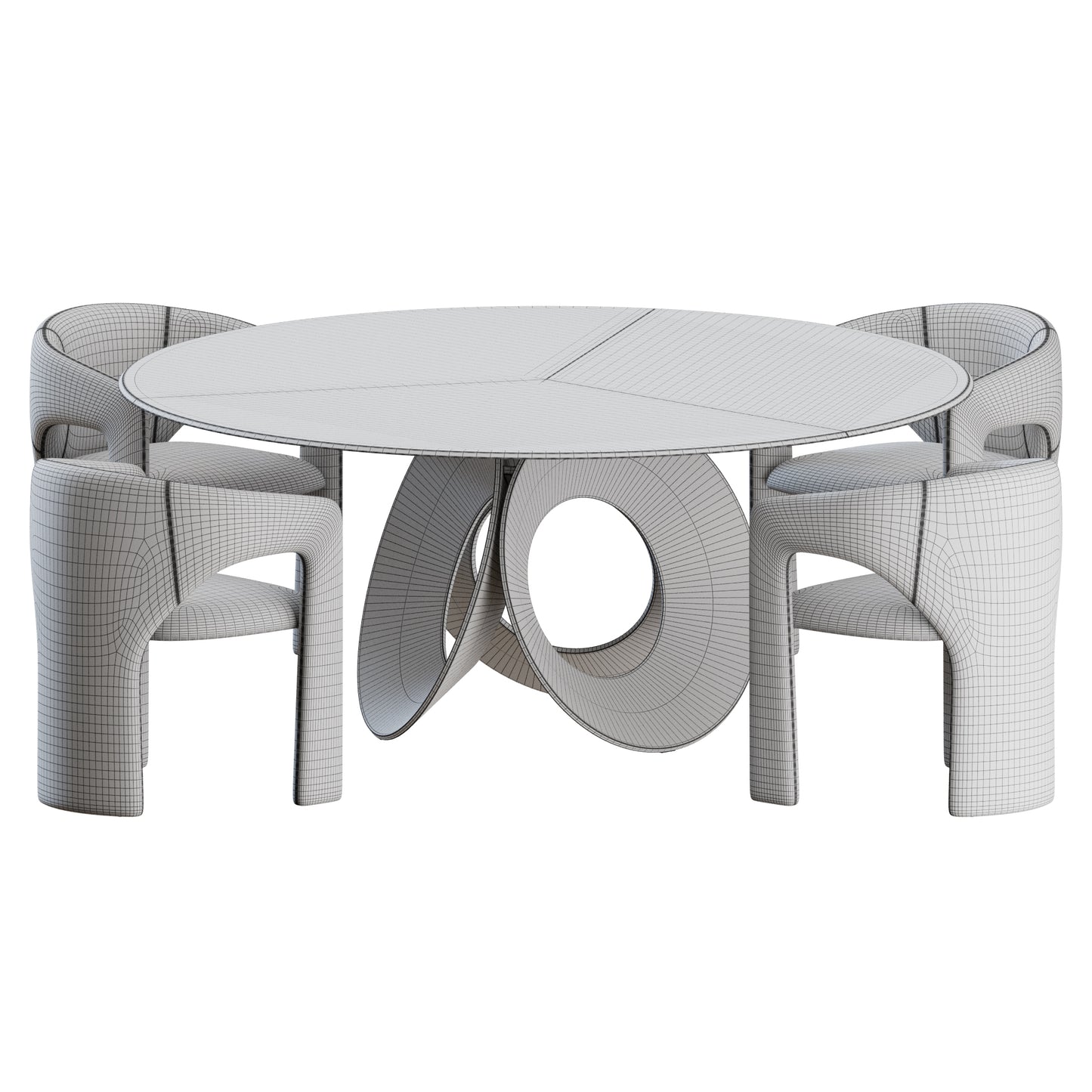 Sienna Oracle Dining Set by Arketipe 3D Model