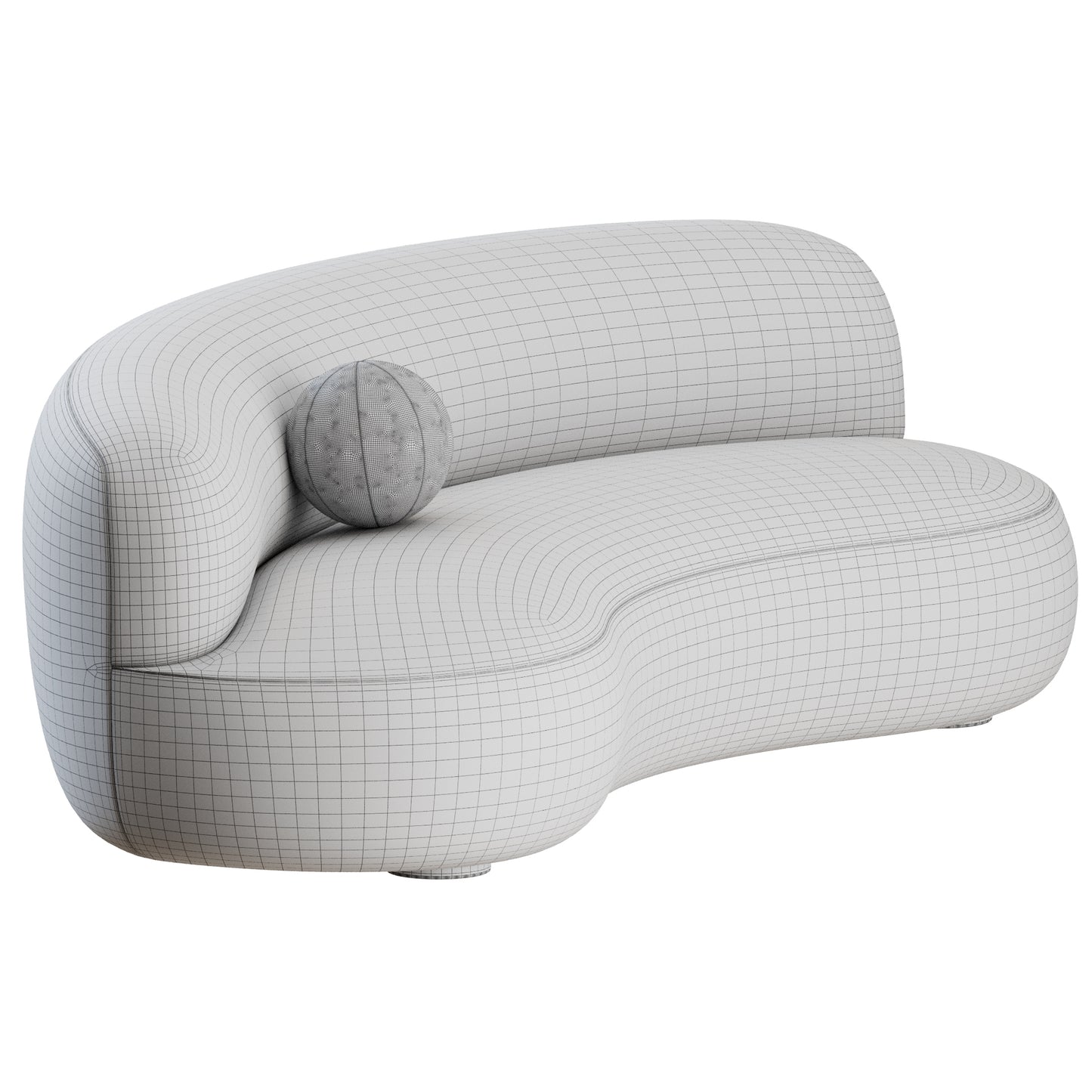 Sofa 240 by Pierre Augustin Rose 3D Model