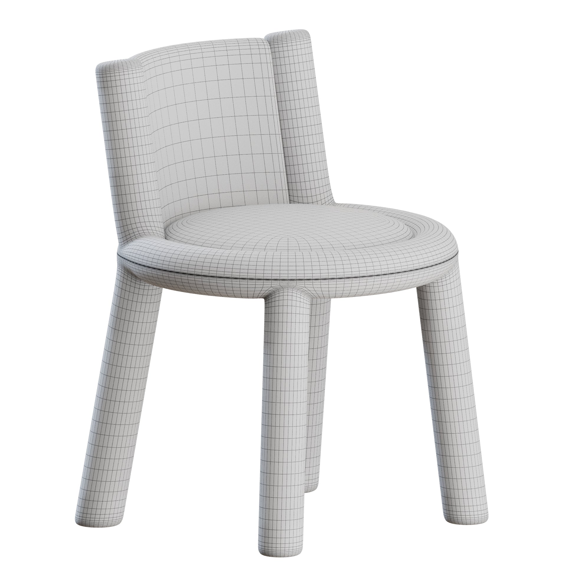 Softy Dining Chair by Potocco 3D Model
