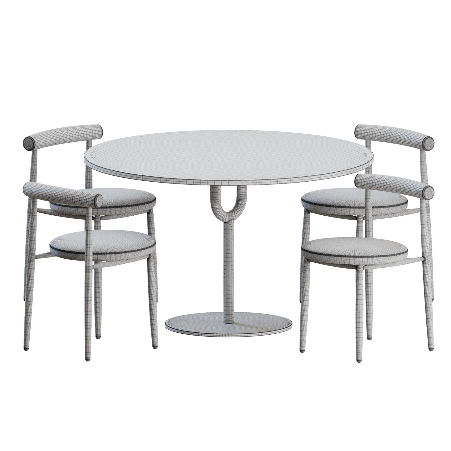Swage Dining Set by Design By Them 3D Model