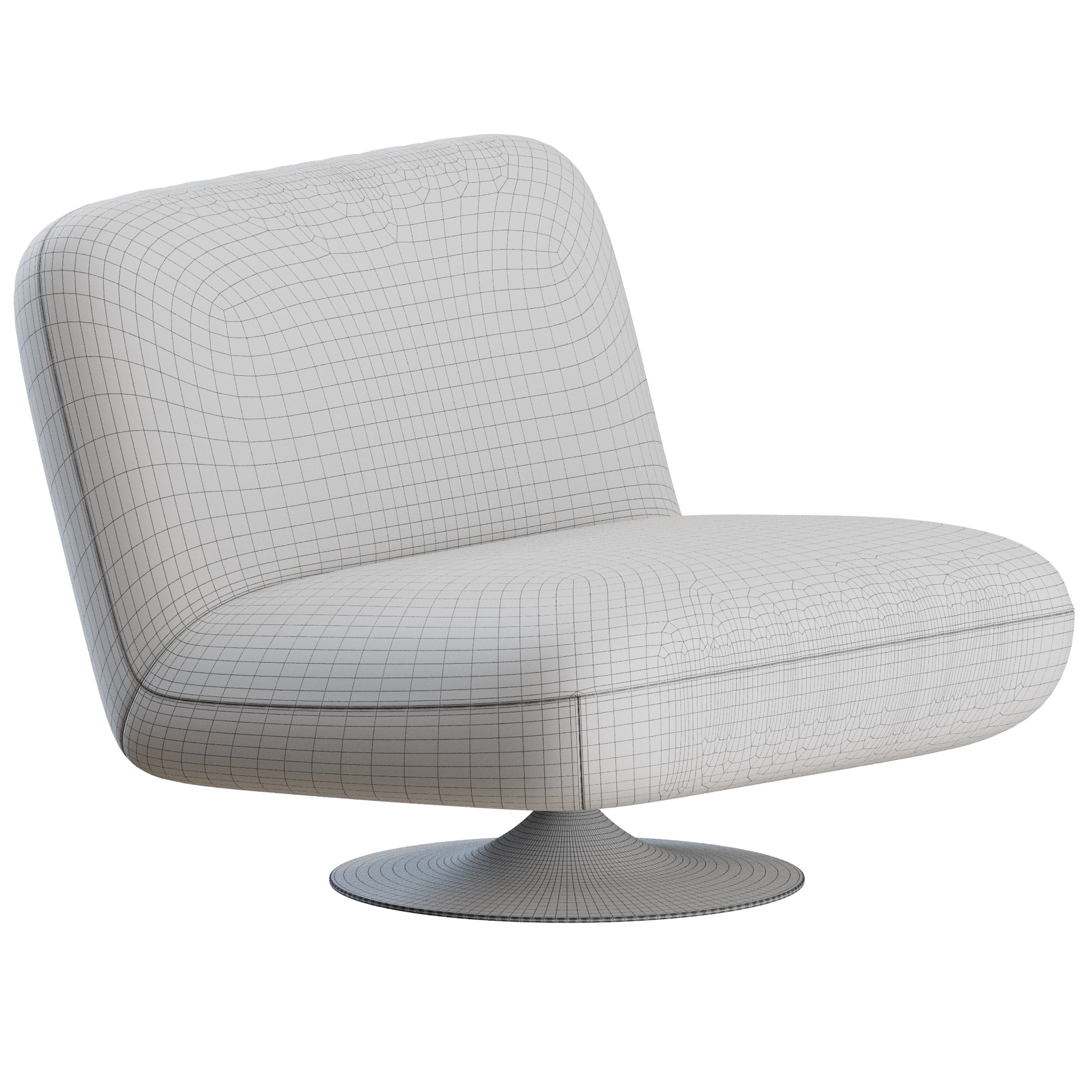 Swivel Accent Chair by Zara Home 3D Model
