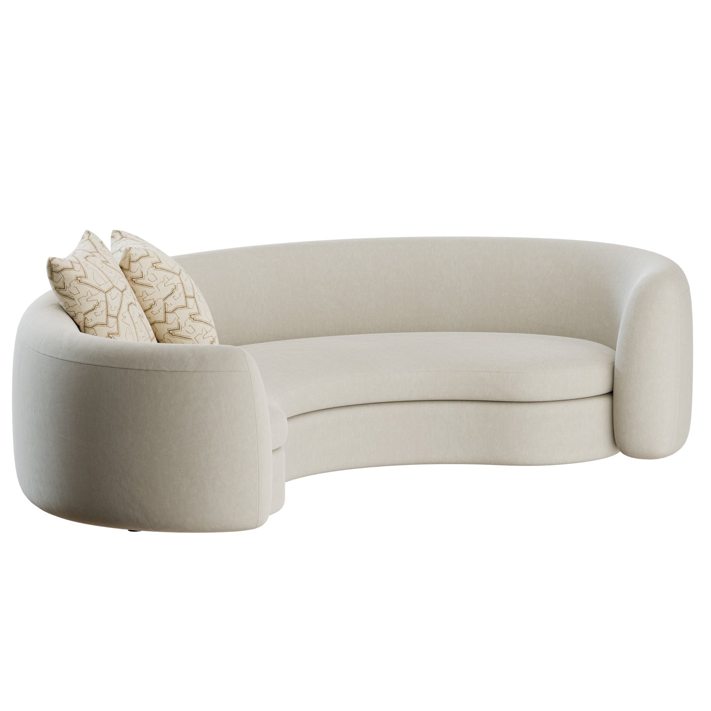 SYD Curved Sofa by Delcourt Collection 3D Model