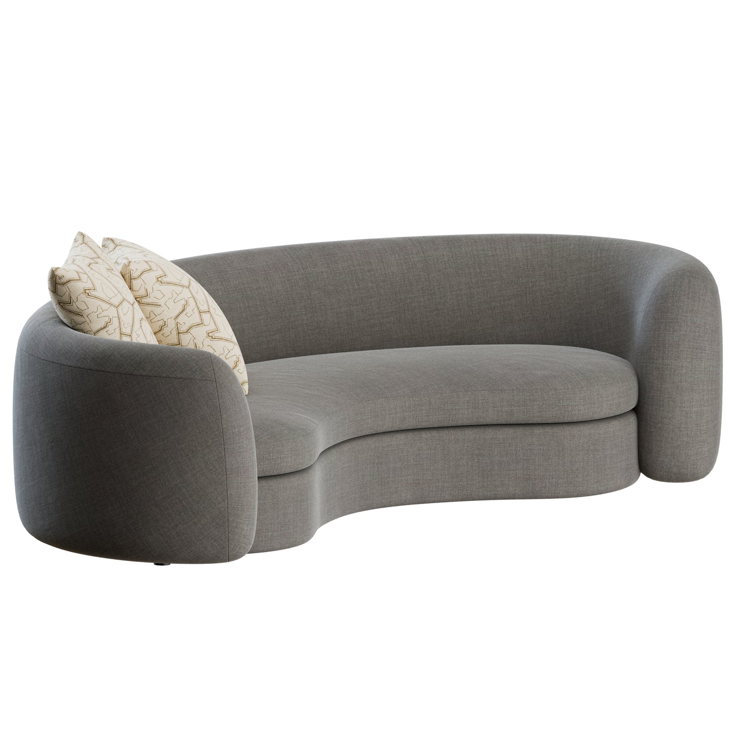 SYD Curved Sofa by Delcourt Collection 3D Model
