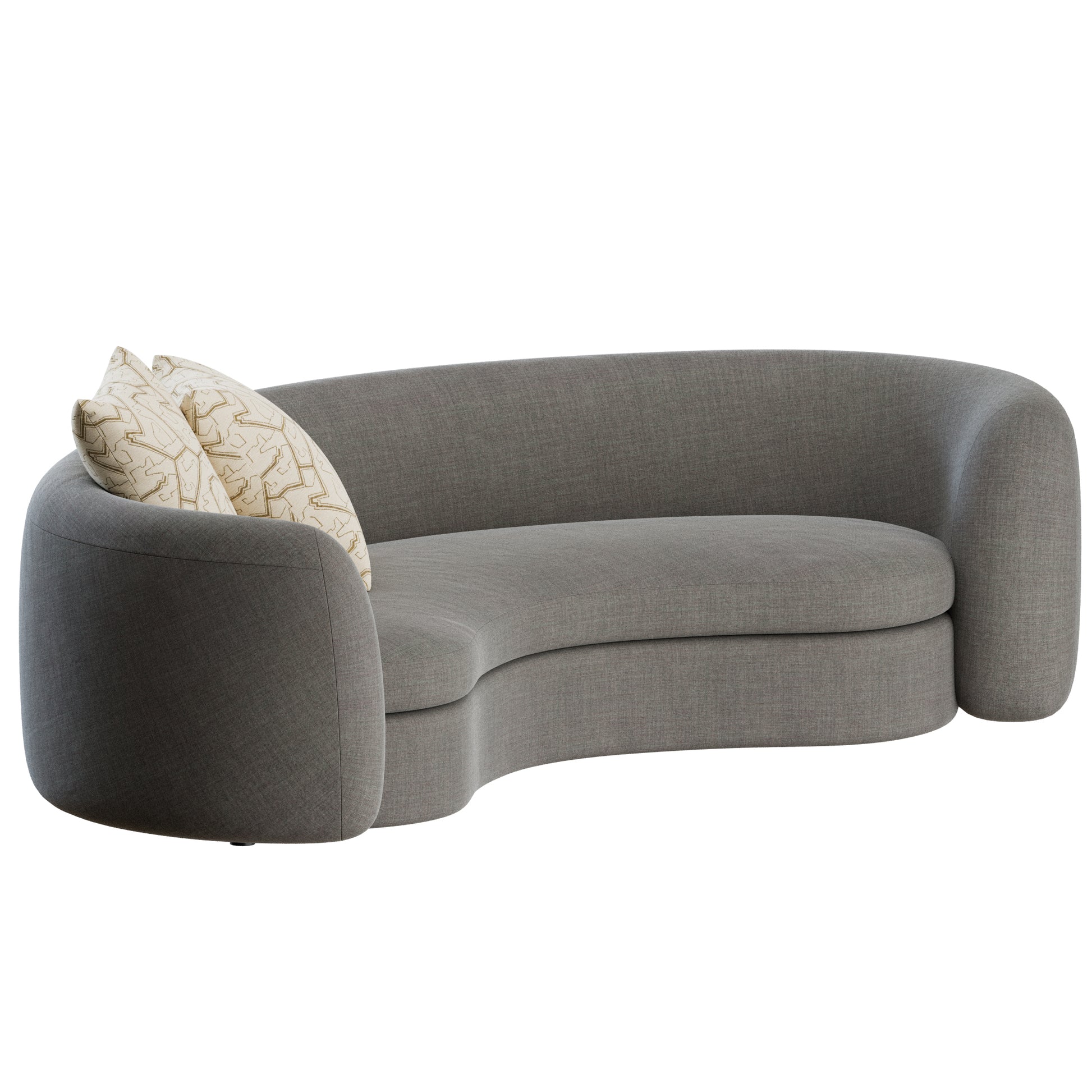 SYD Curved Sofa by Delcourt Collection 3D Model