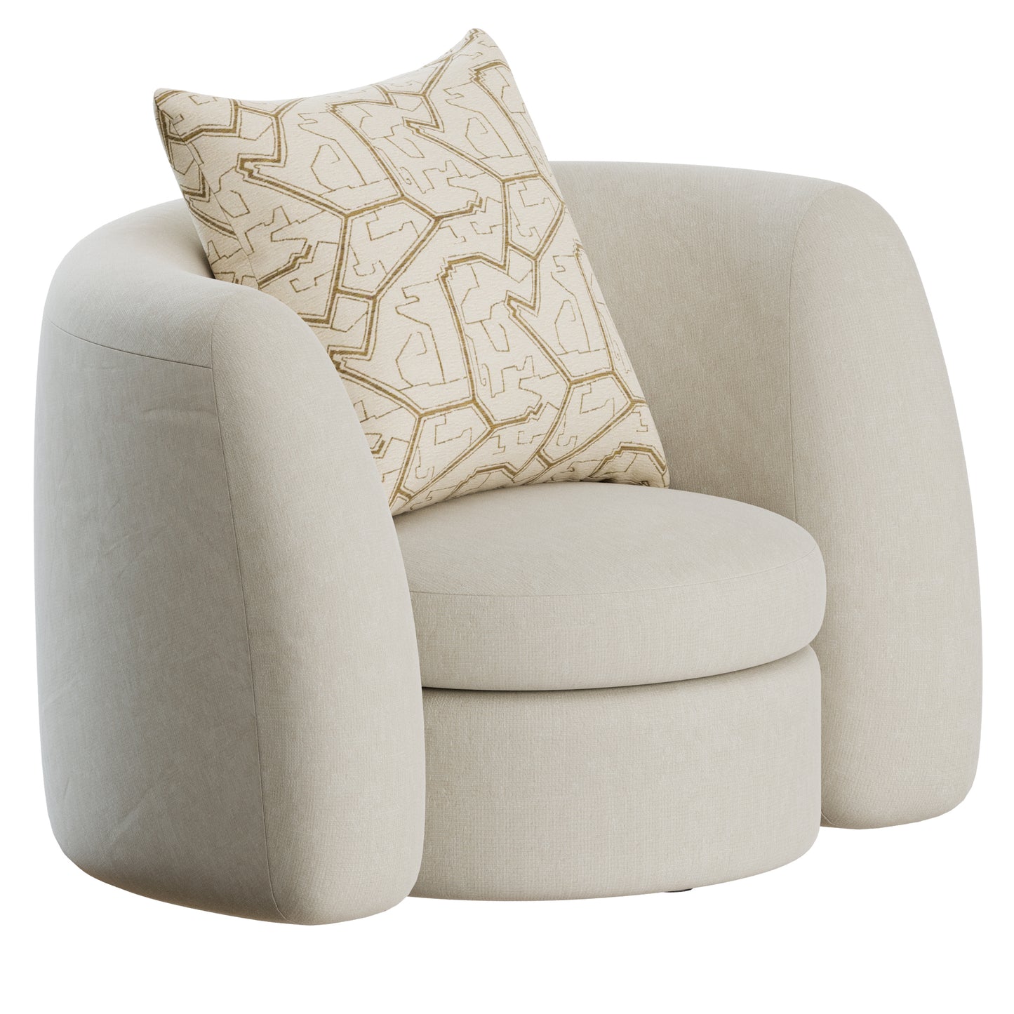 SYD Lounge Chair by Delcourt Collection 3D Model