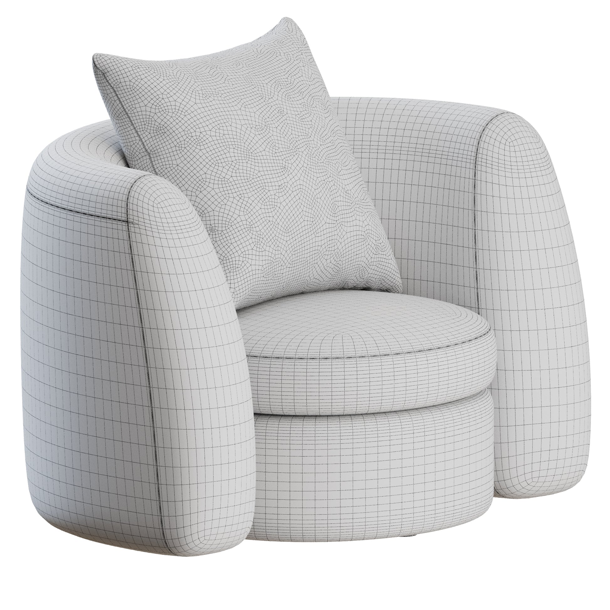 SYD Lounge Chair by Delcourt Collection 3D Model